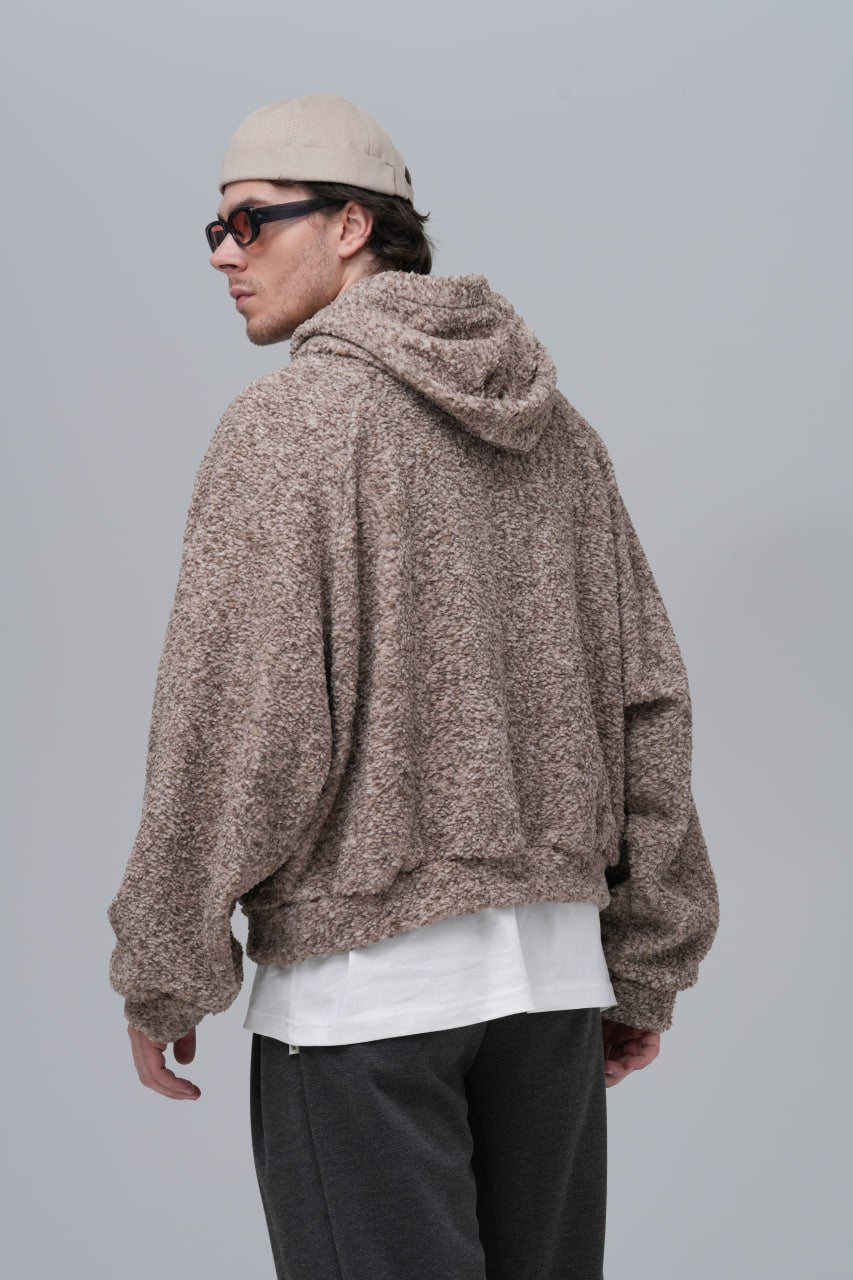 Sudadera con capucha de bucle extragrande