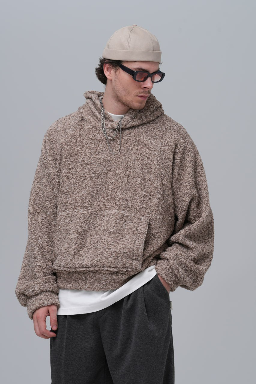 Sudadera con capucha de bucle extragrande