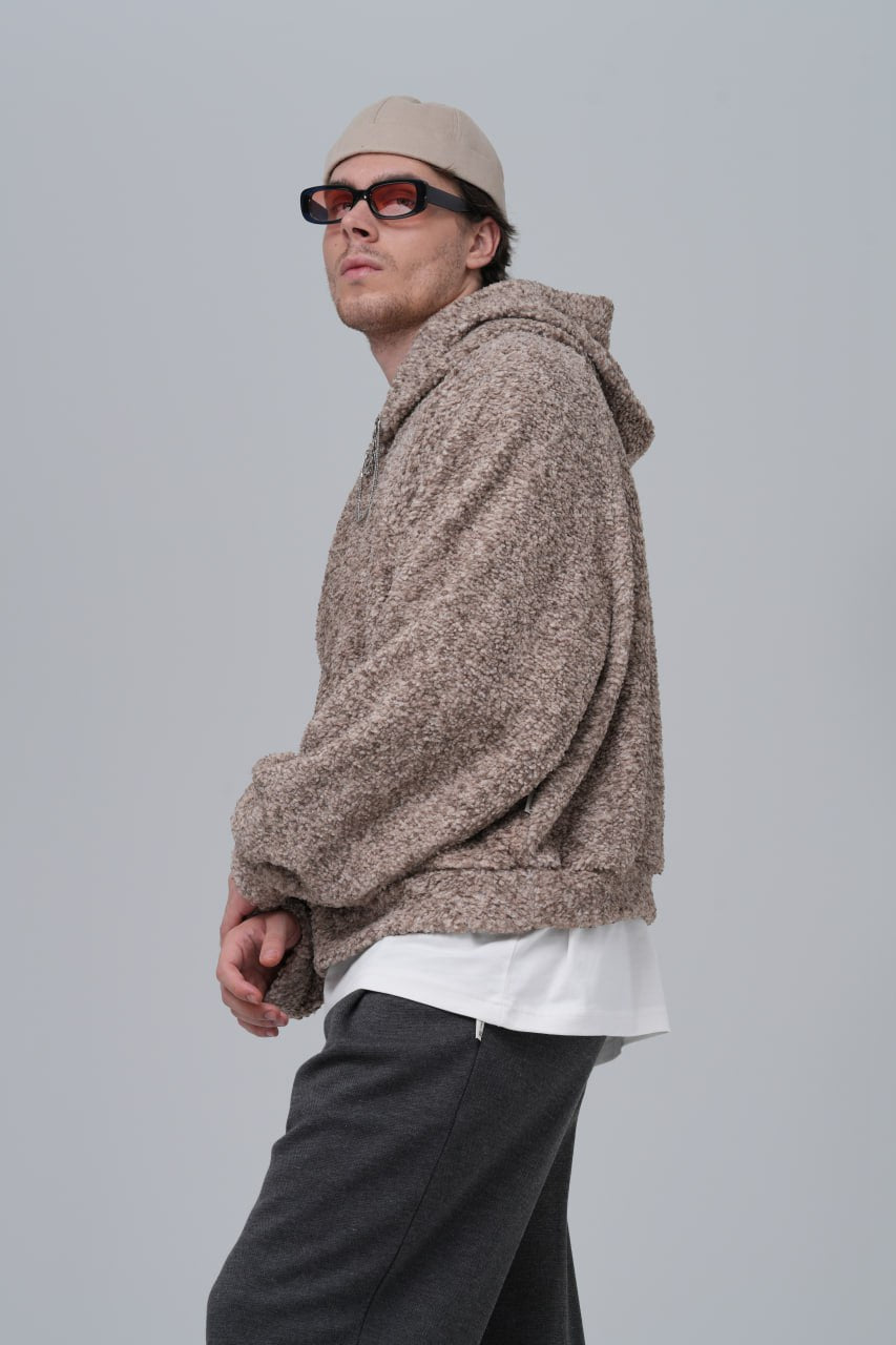 Sudadera con capucha de bucle extragrande