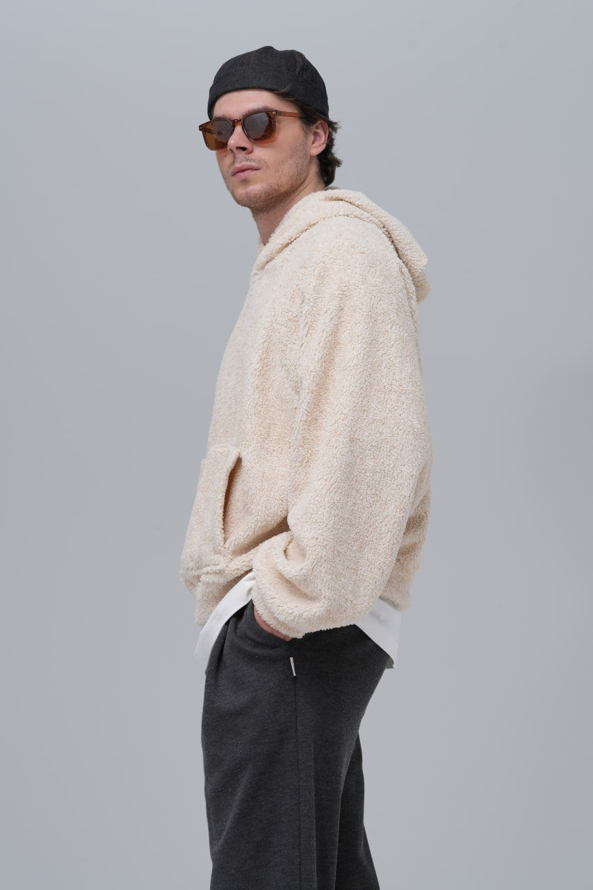 Sudadera con capucha de bucle extragrande