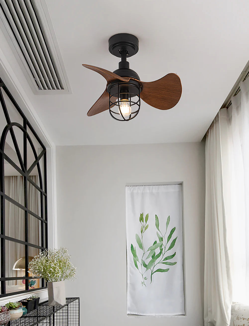 Lámpara de ventilador de techo Oxton Simple