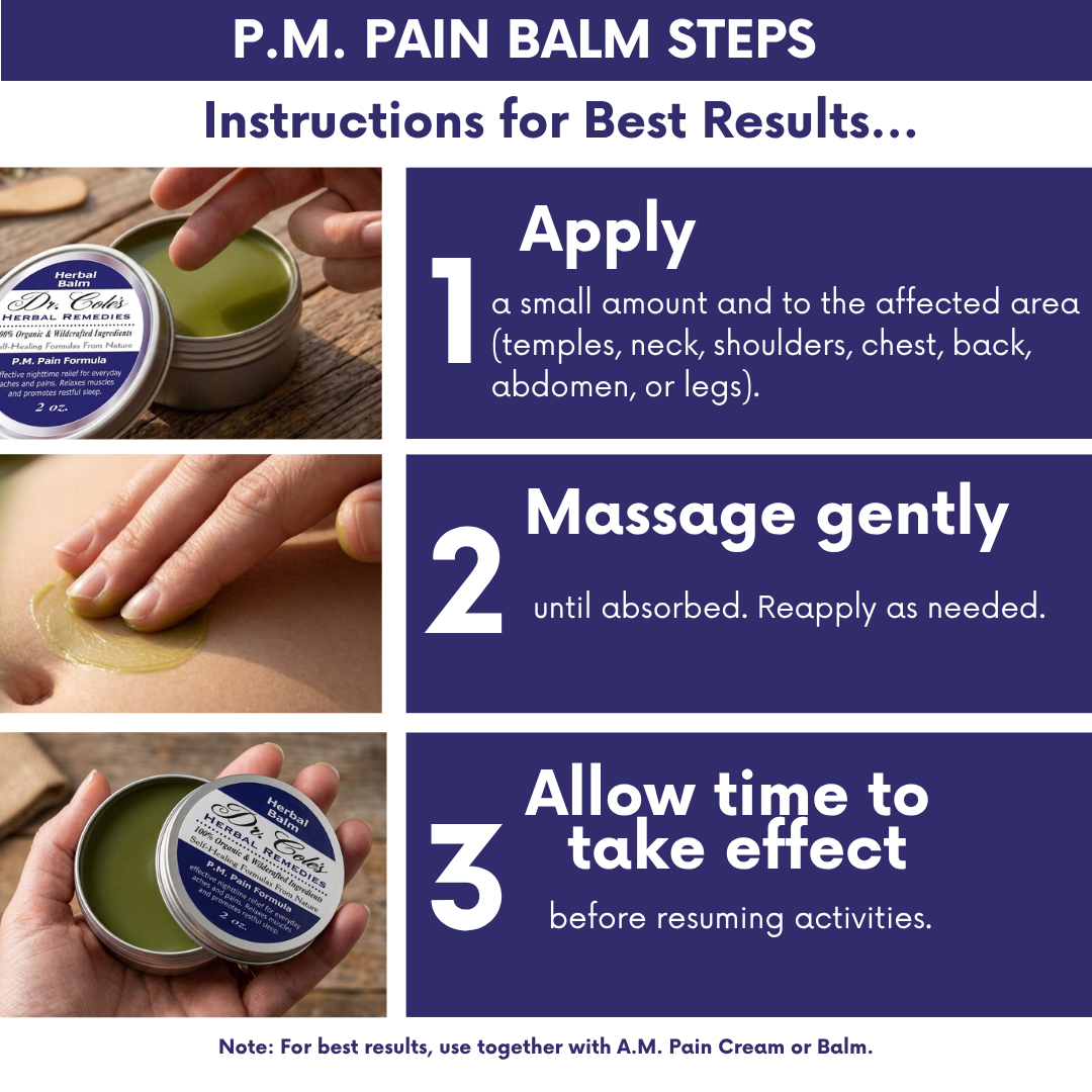 24 - Bálsamo herbal P.M. para el dolor del Dr. Cole