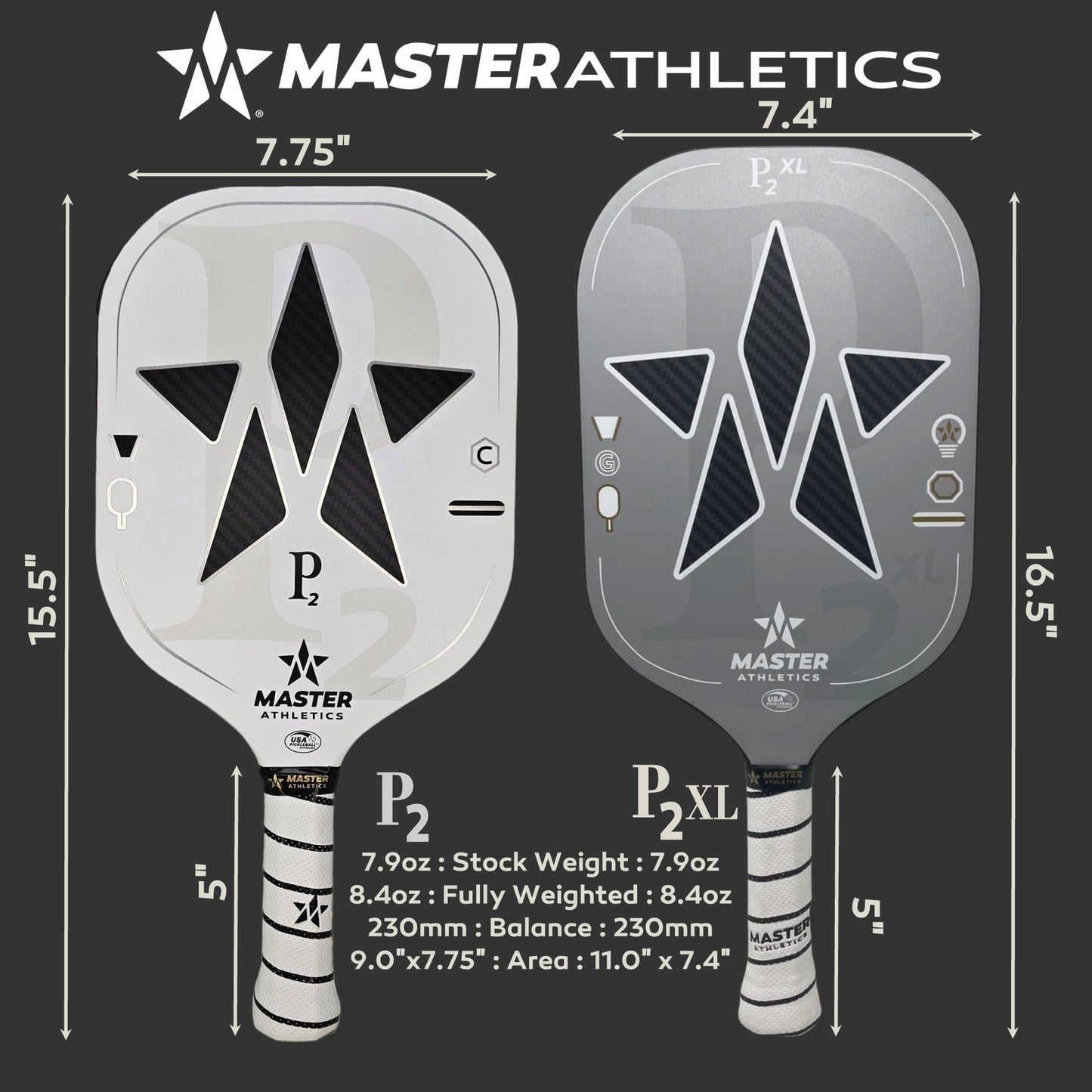 Master Athletics P2XL Pickleball Paddle