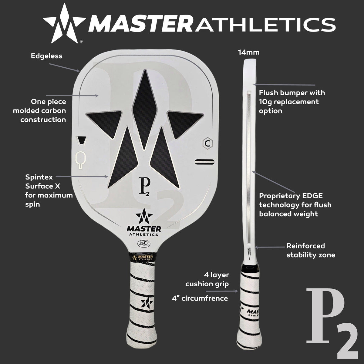 Master Athletics P2 Pickleball Paddle