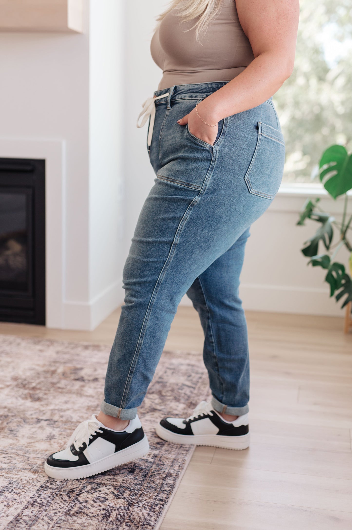 Joggers Payton vaqueros de mezclilla en lavado medio