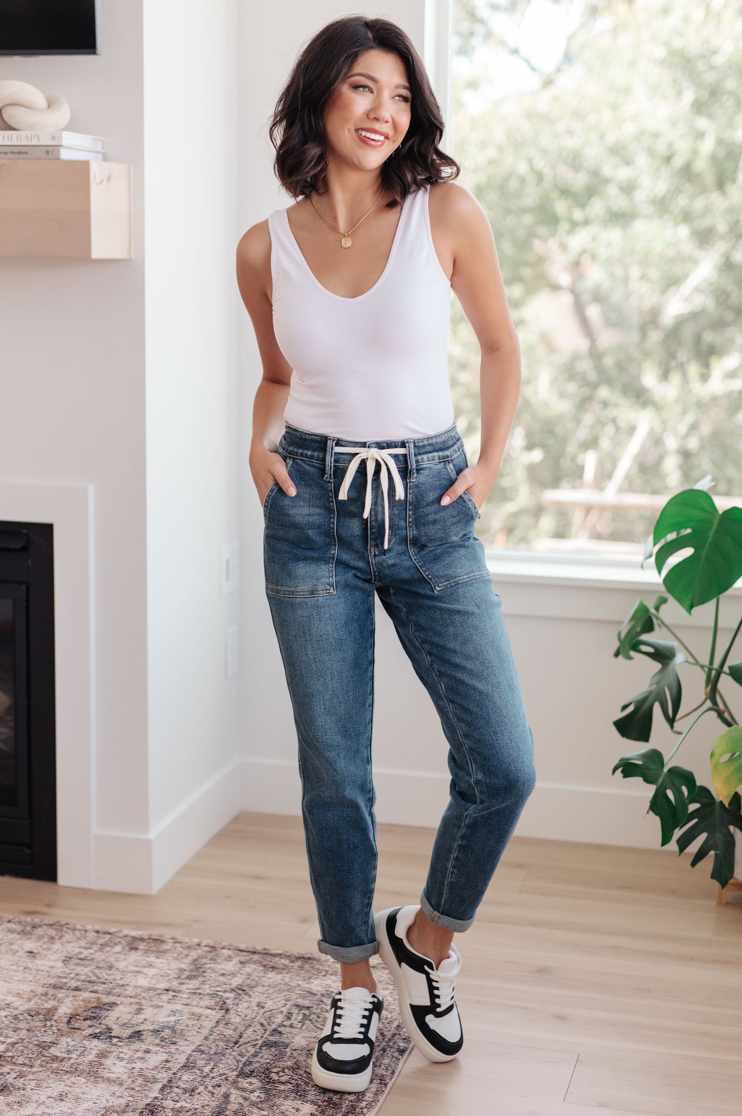 Joggers Payton vaqueros de mezclilla en lavado medio