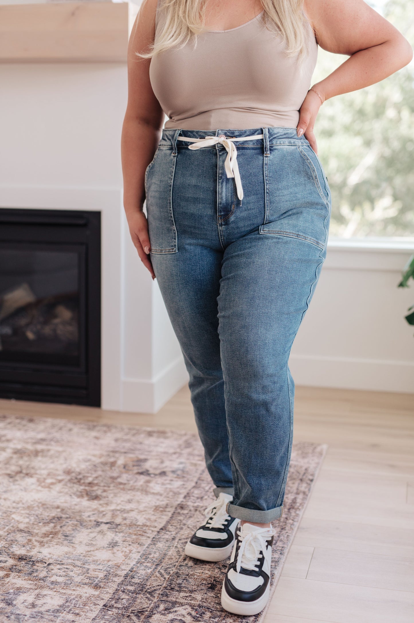 Joggers Payton vaqueros de mezclilla en lavado medio