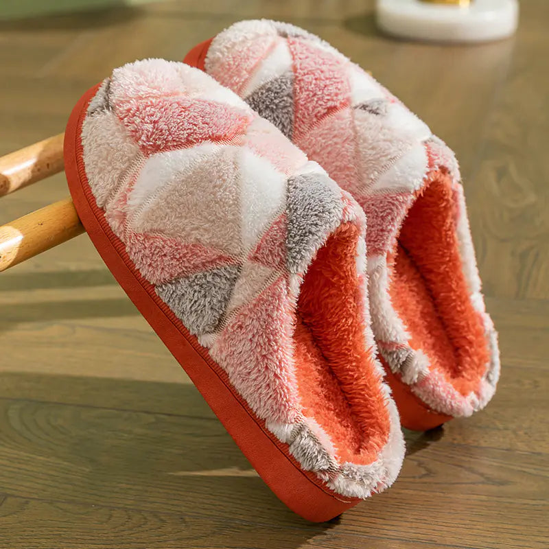 Pantuflas de Felpa con Suela Gruesa y Suave para Otoño e Invierno