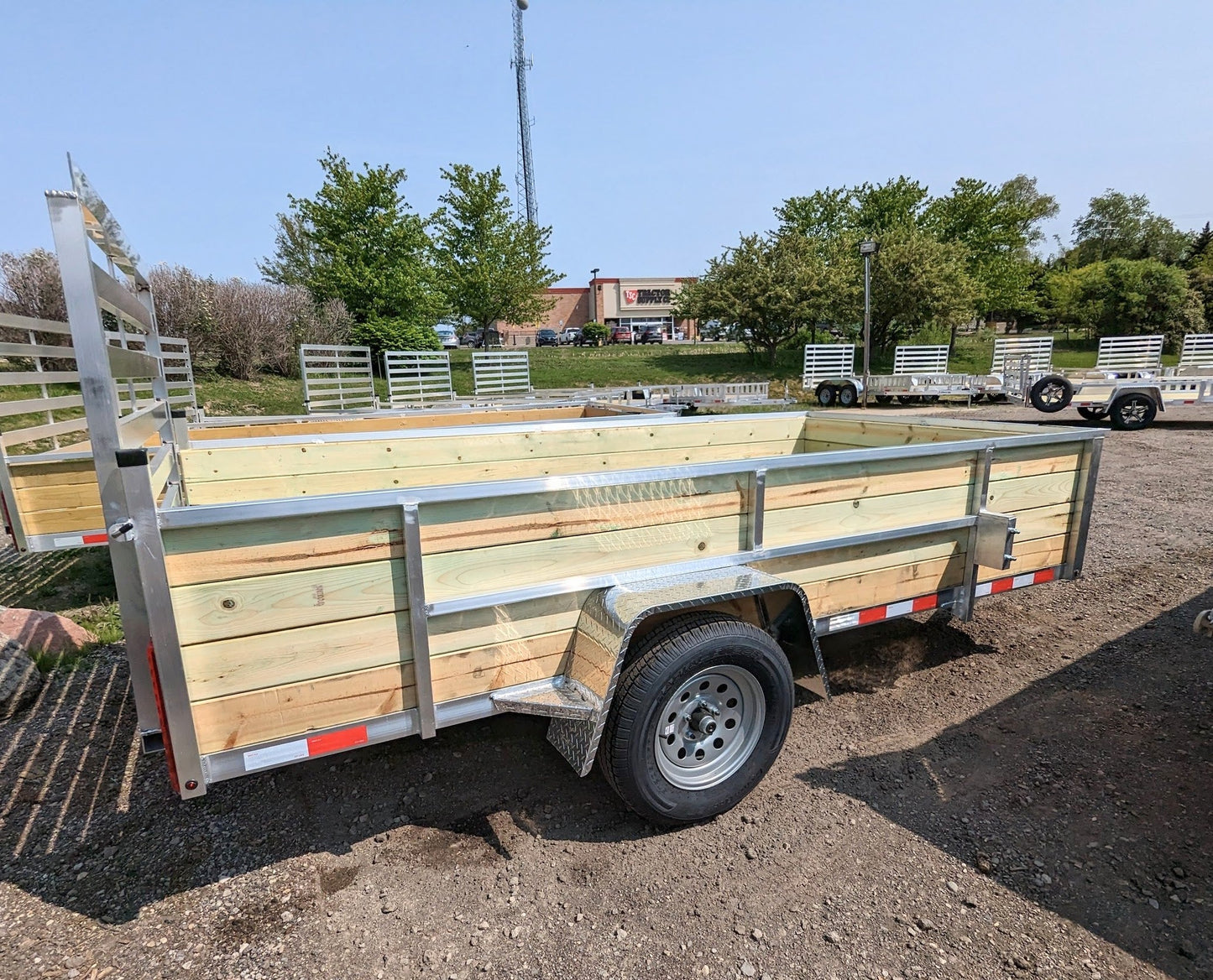 Silver Ox 5x8 Single Axle Woodside Trailer