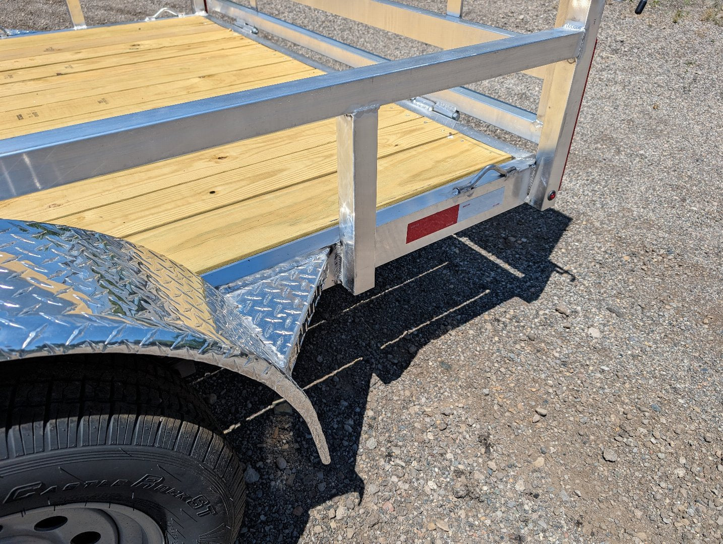 Silver Ox 7x14 Aluminum Tandem Axle Utility Trailer – Ramp Gate – Electric Brakes | AAA Trailer