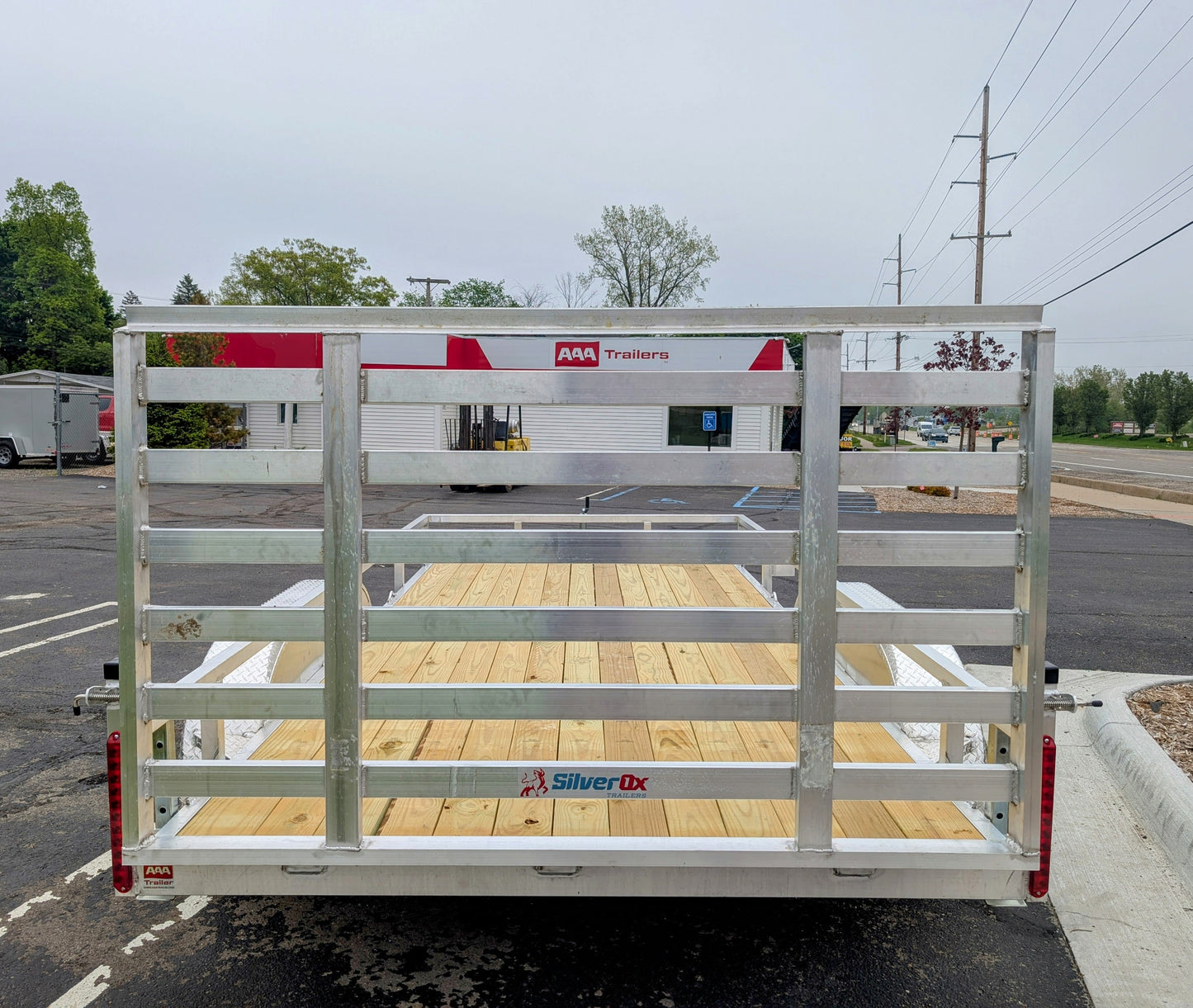 Silver Ox 7x14 Aluminum Tandem Axle Utility Trailer – HD Ramp – Brakes on Both Axles | AAA Trailer