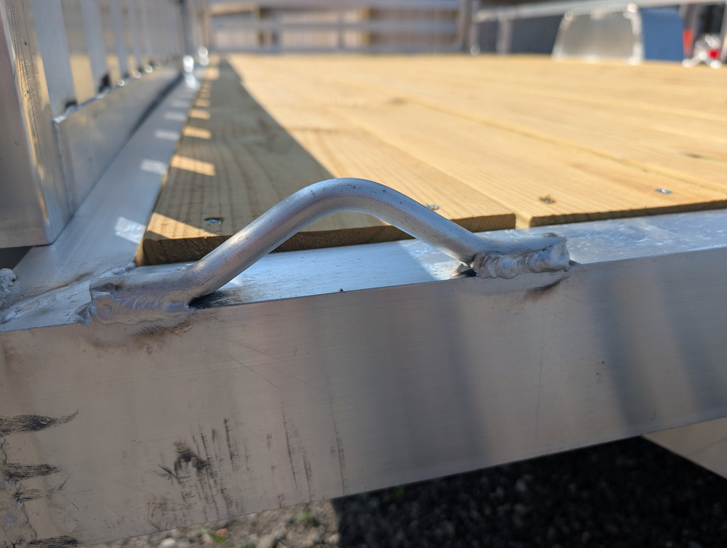 Aluminum Weld-On Tie Down Mount – 1/2" Round Bar, 7.5" Long – Heavy Duty Trailer D-Ring Alternative