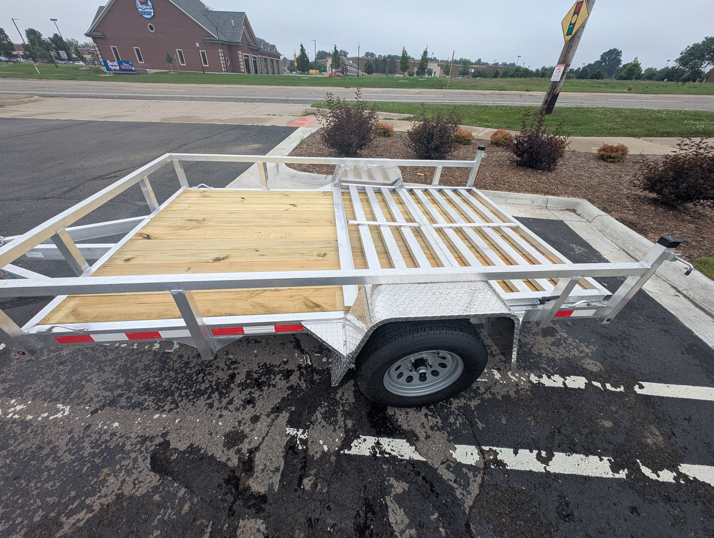 Silver Ox 6X10 Aluminum Utility Trailer with Folding Ramp Gate