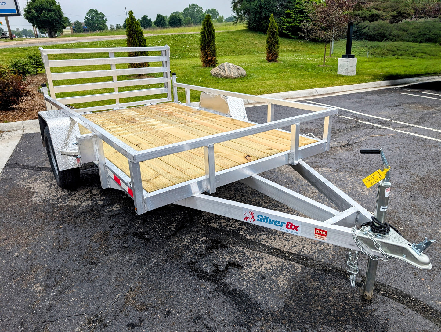 Silver Ox 6X10 Aluminum Utility Trailer with Folding Ramp Gate