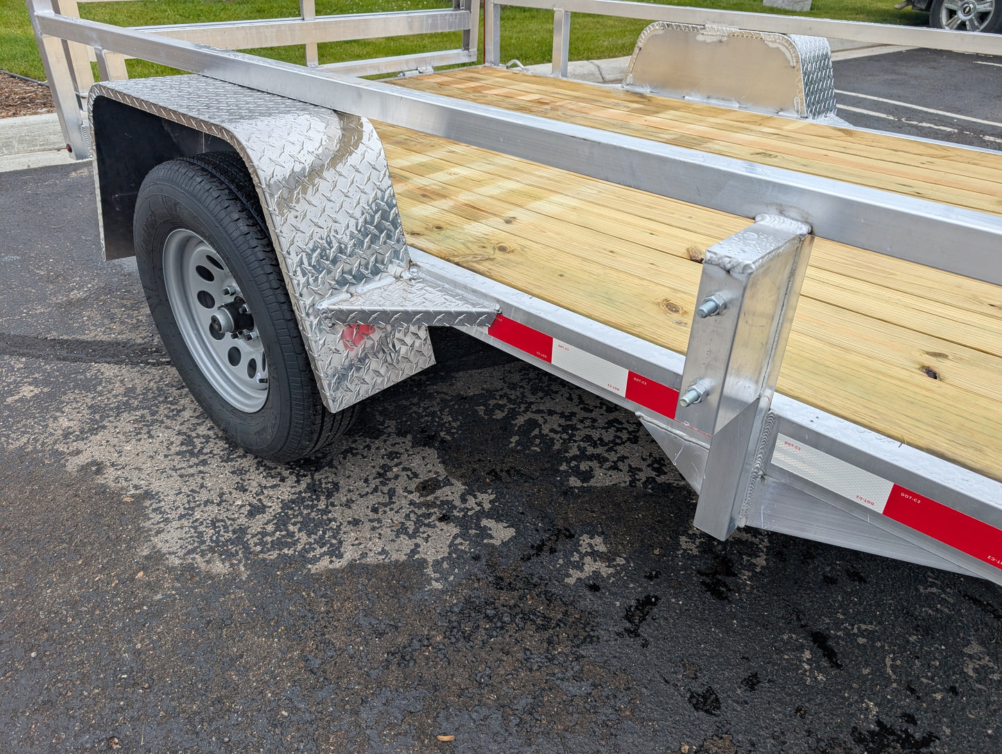 Silver Ox 6X10 Aluminum Utility Trailer with Folding Ramp Gate