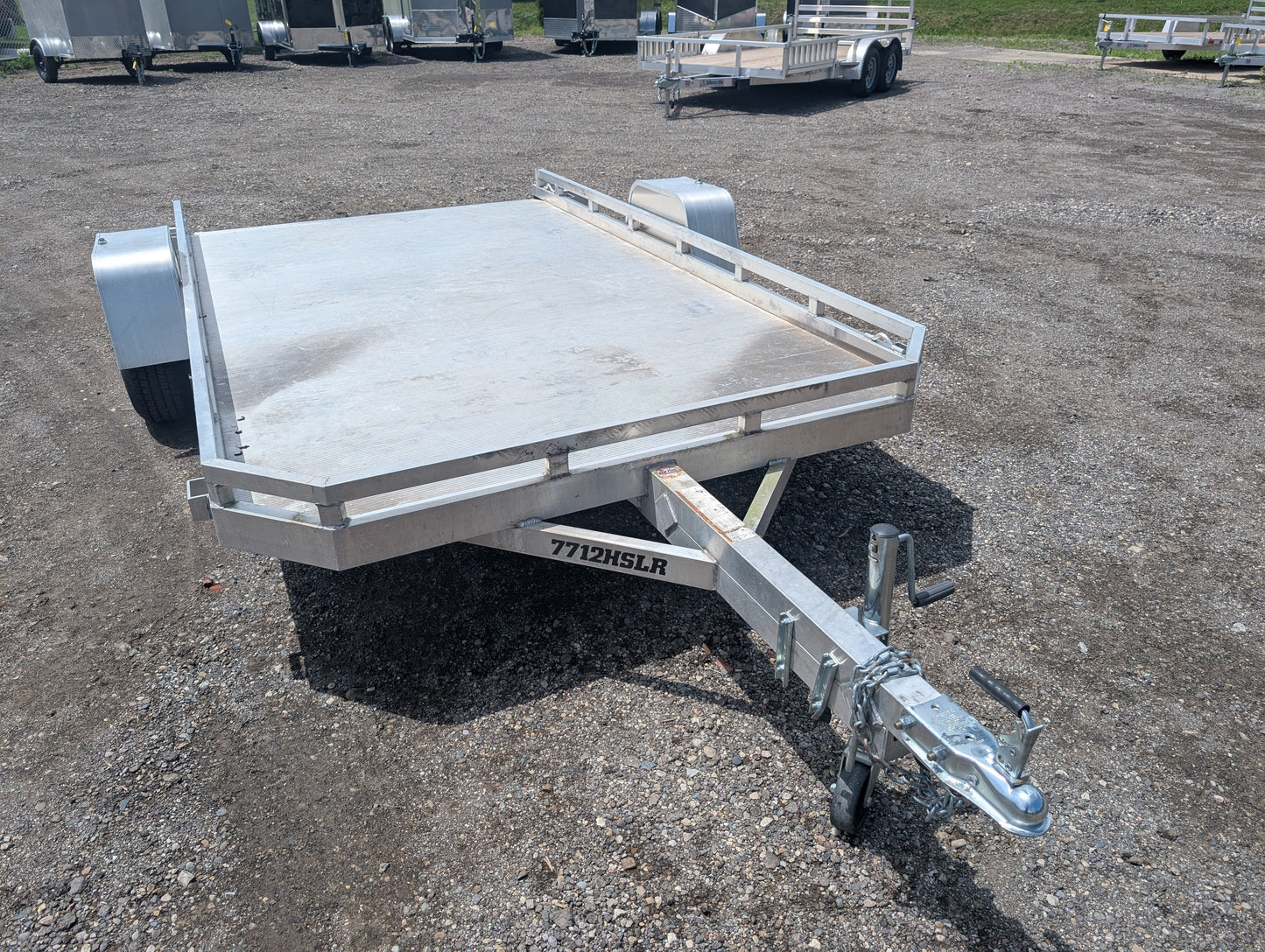 Aluma 7712HSLR 6.5x12 All Aluminum Utility w Slide Out Ramp 37033