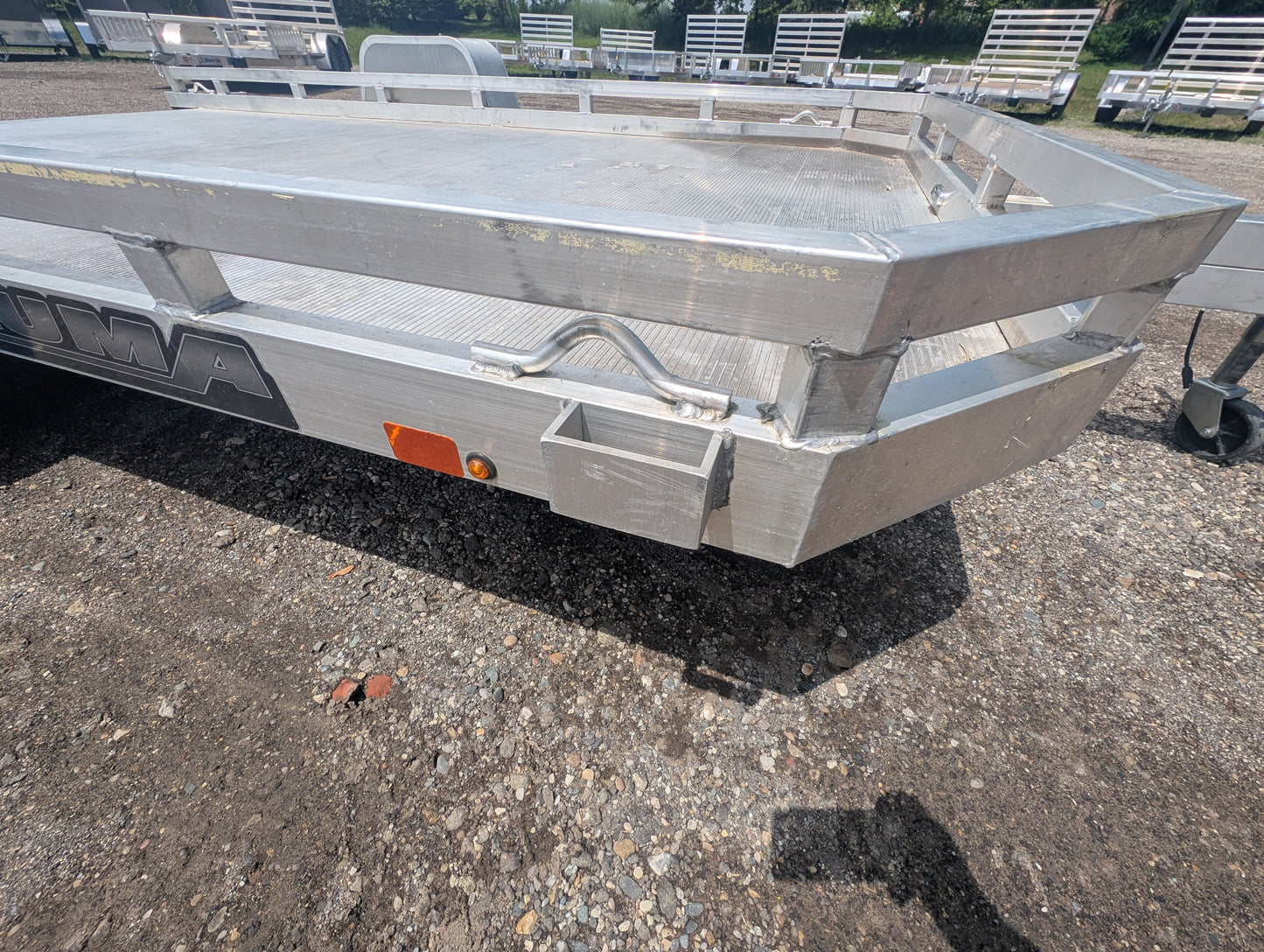 Aluma 7712HSLR 6.5x12 All Aluminum Utility w Slide Out Ramp 37033