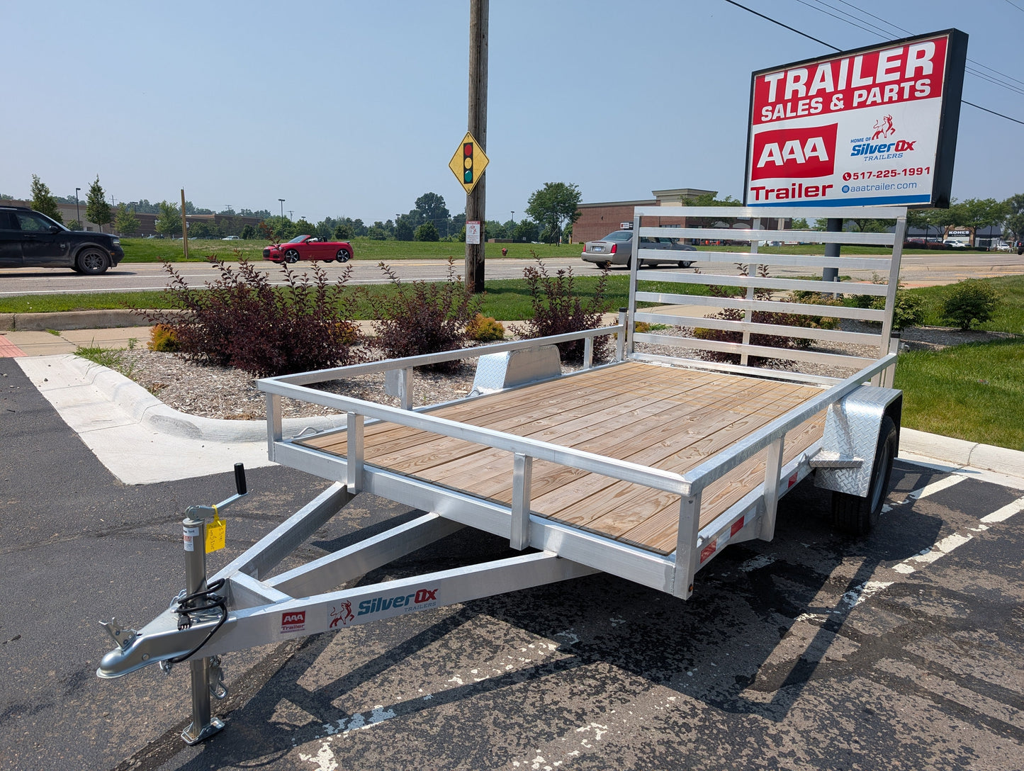 Silver Ox 7x12 Single Axle Aluminum Utility Trailer