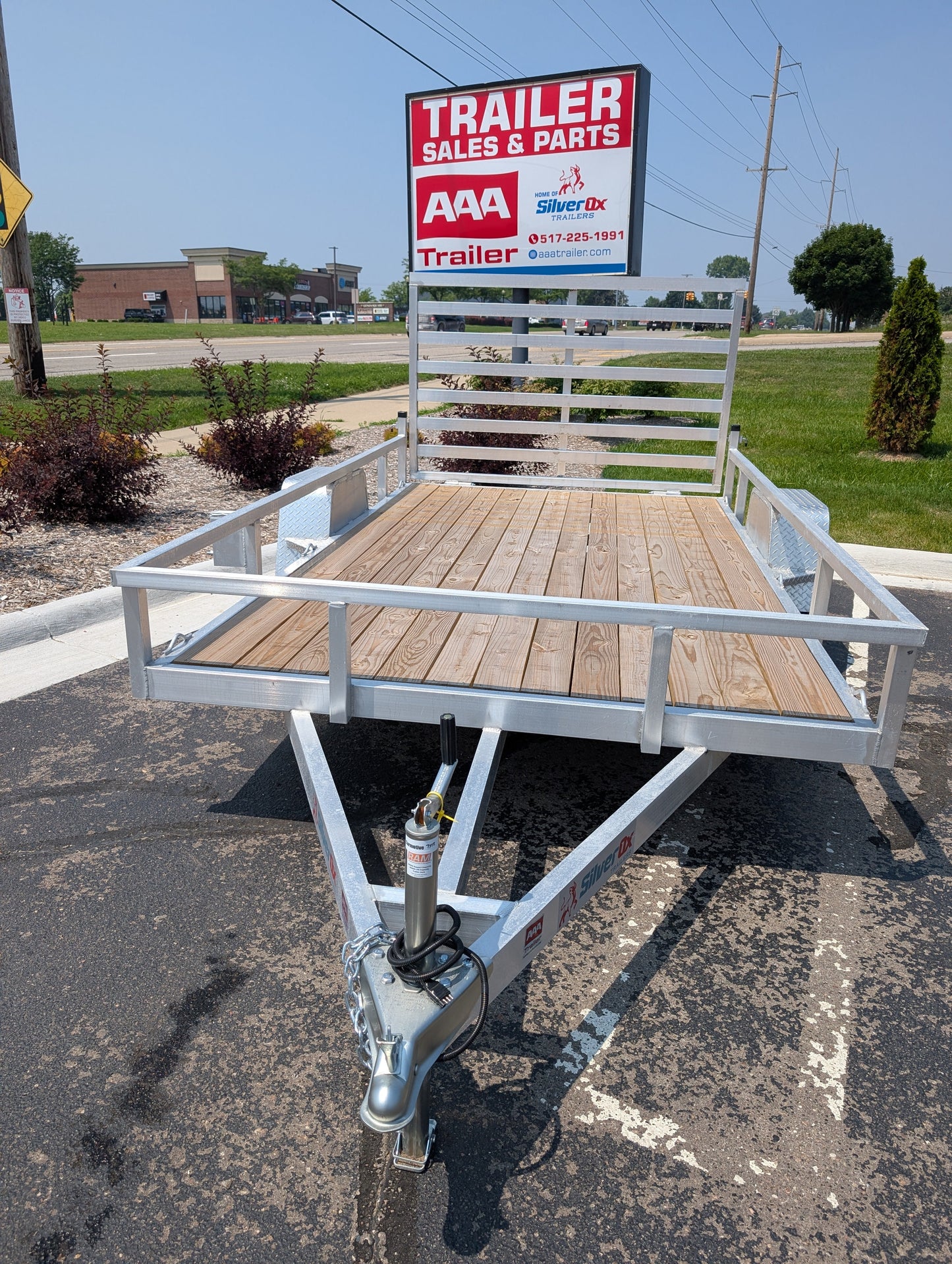 Silver Ox 7x12 Single Axle Aluminum Utility Trailer