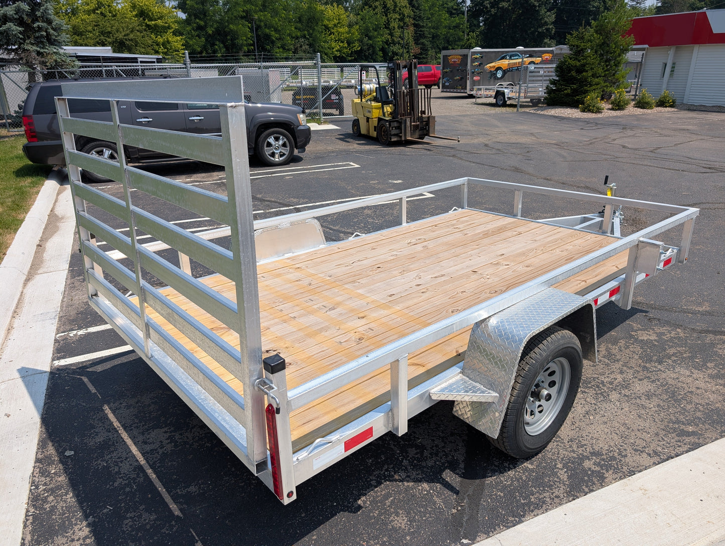 Silver Ox 7x12 Single Axle Aluminum Utility Trailer