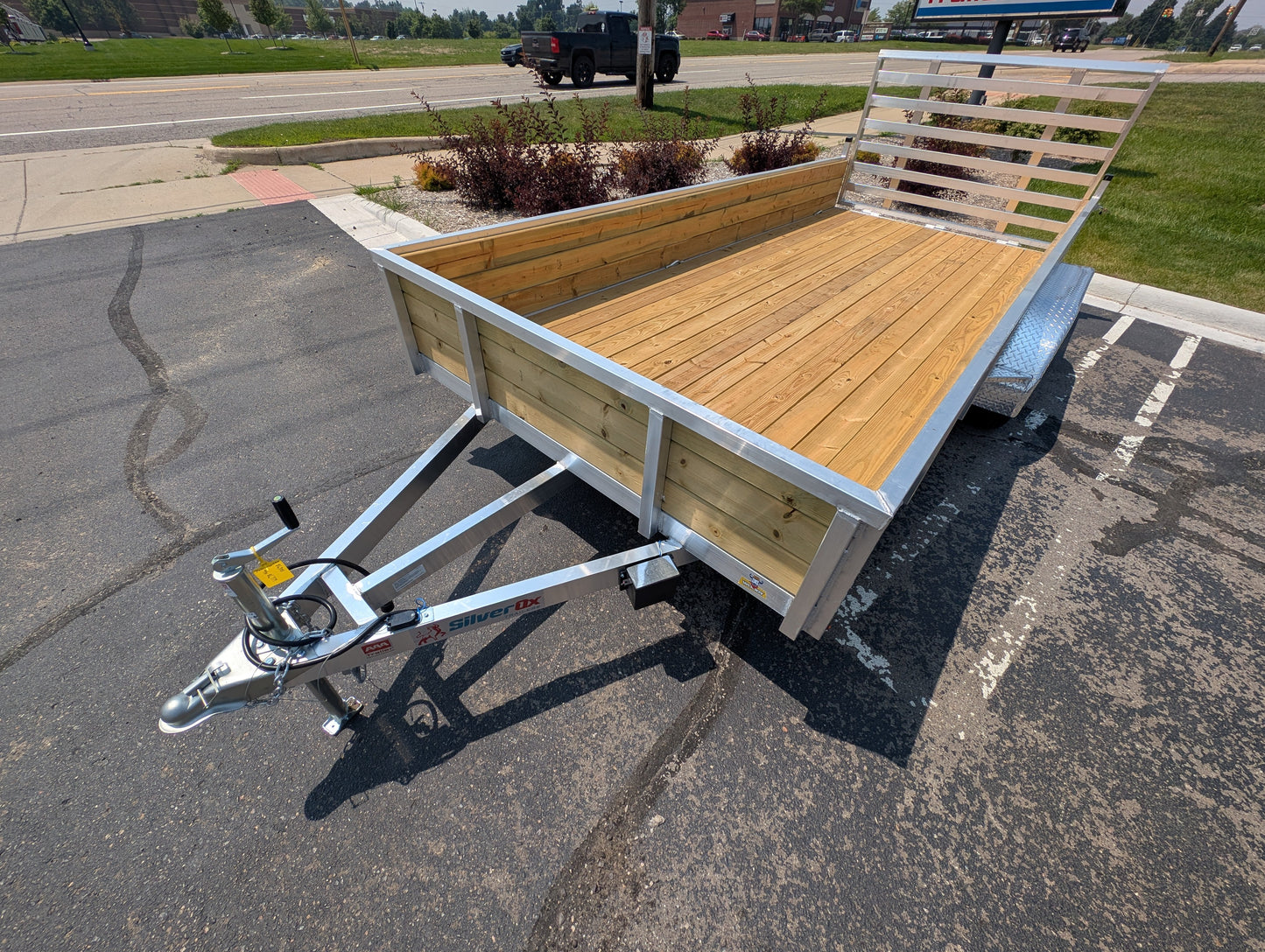 Silver Ox 7x16 Tandem Axle 18" High Woodside Trailer w HD Package