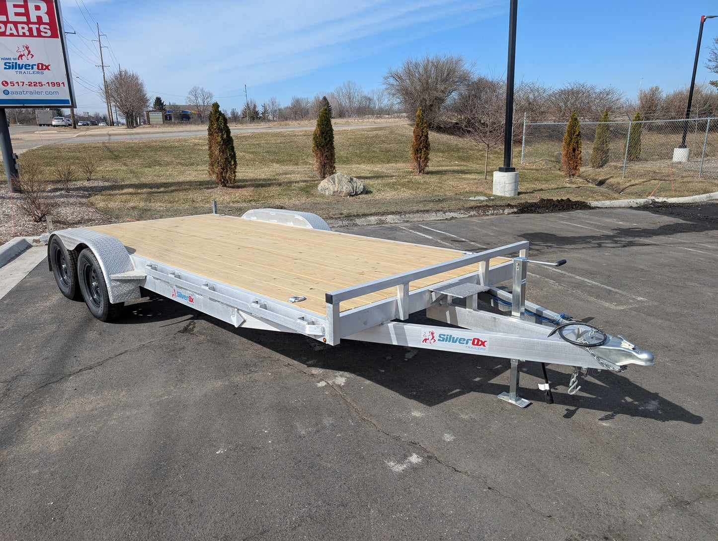 Silver Ox 7K 16+2 Aluminum Car Hauler Trailer – Heavy Duty Car Trailer