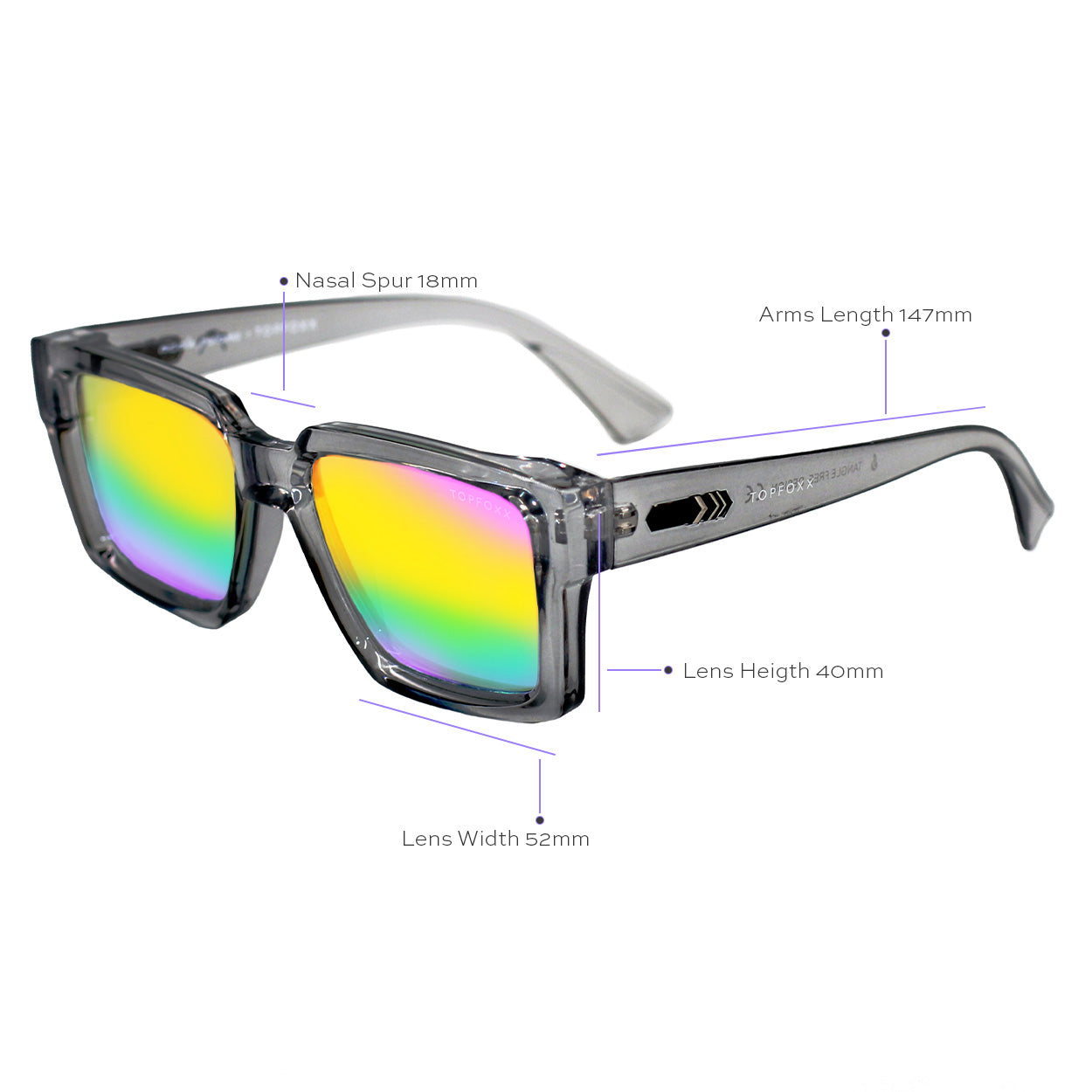 Paloma x Topfoxx - Limited Edition Pride Squared Sunglasses