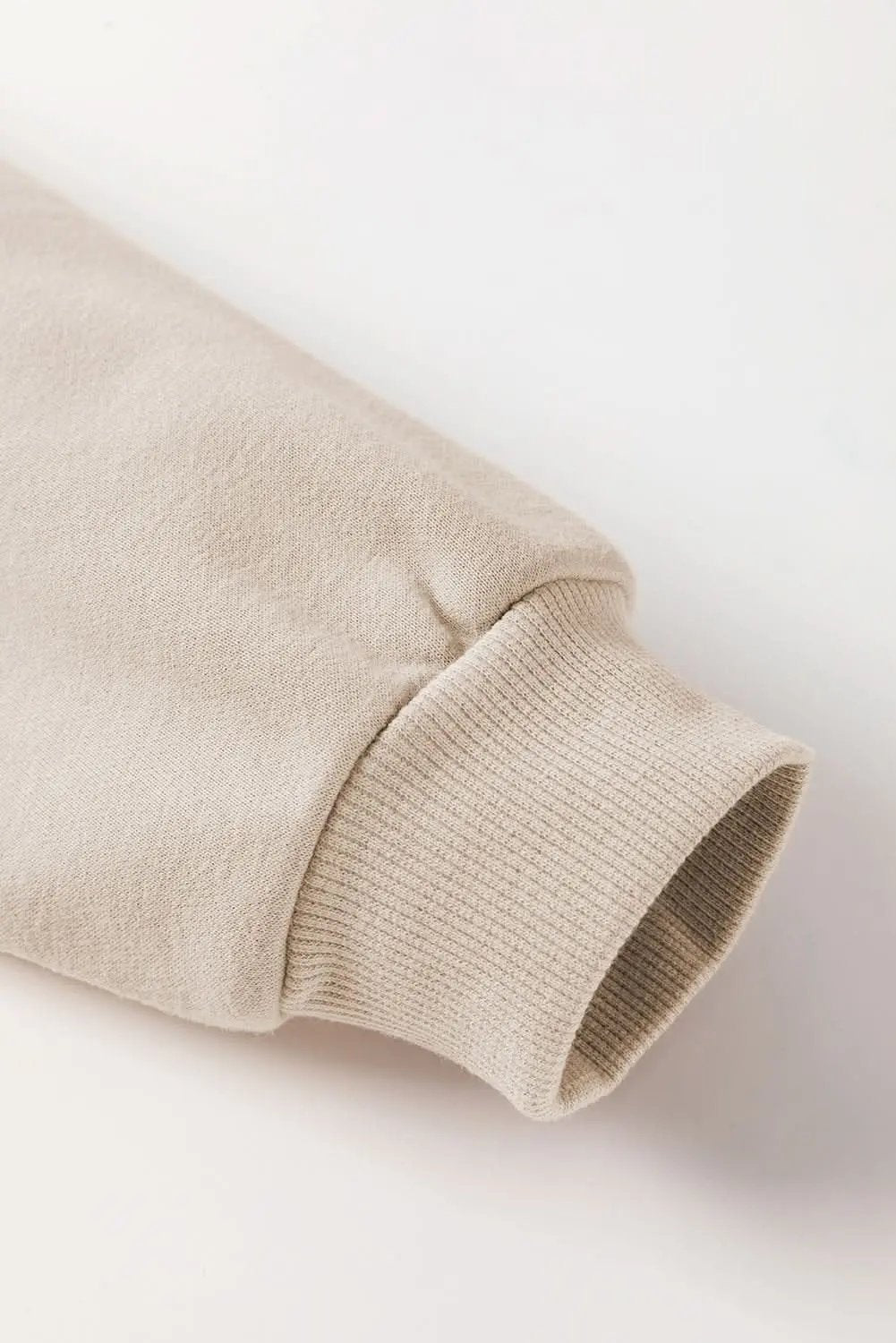 Sweaters Love Salve Knit Sweatshirt Women's Daily Wear Ribbed Trim Top Casual Winter