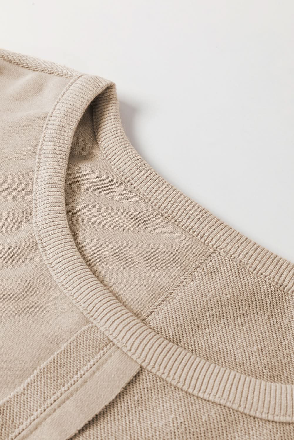 Sweaters Love Salve Knit Sweatshirt Women's Daily Wear Ribbed Trim Top Casual Winter