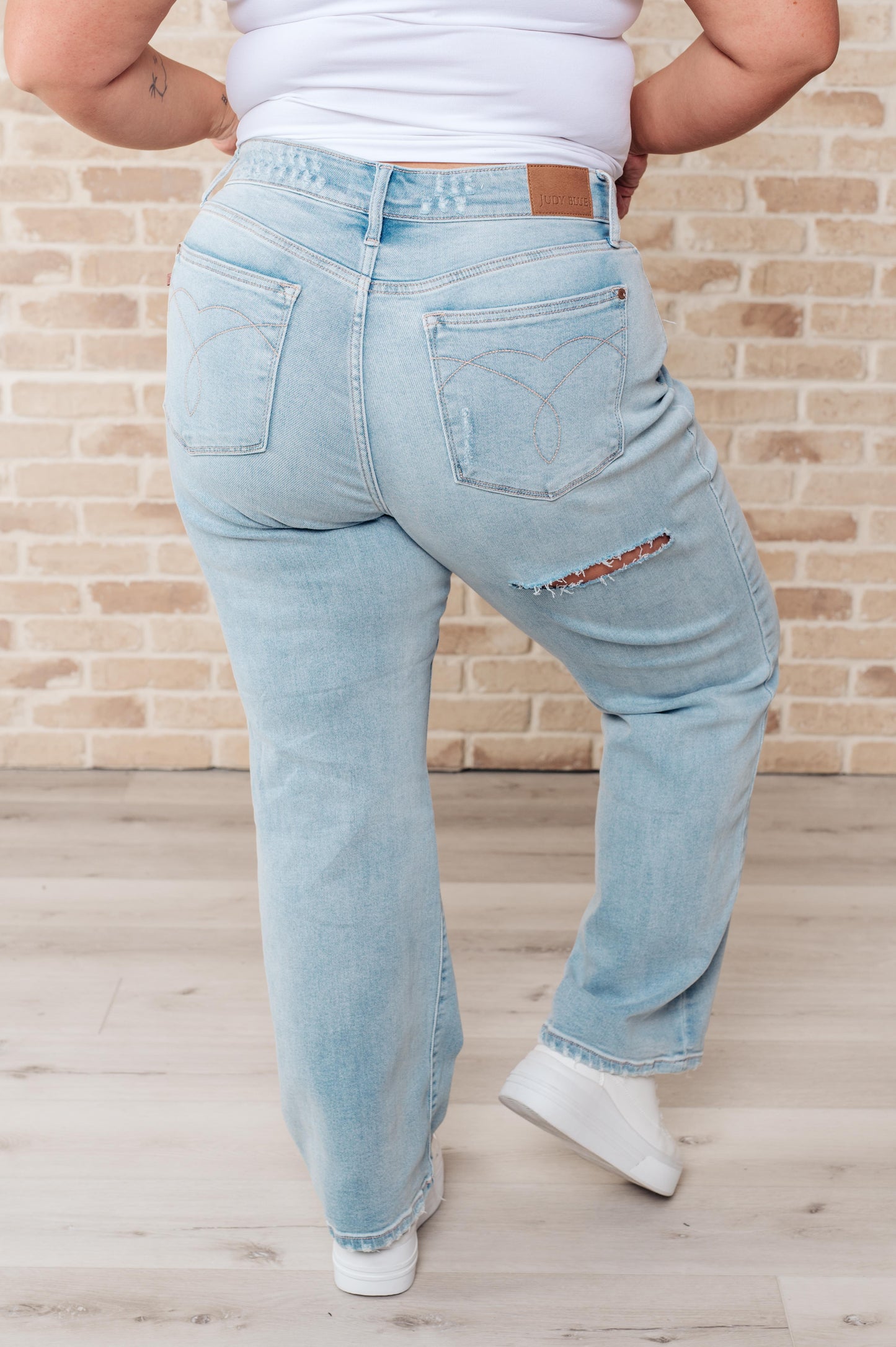 Jeans rectos Parker High Rise estilo años 90