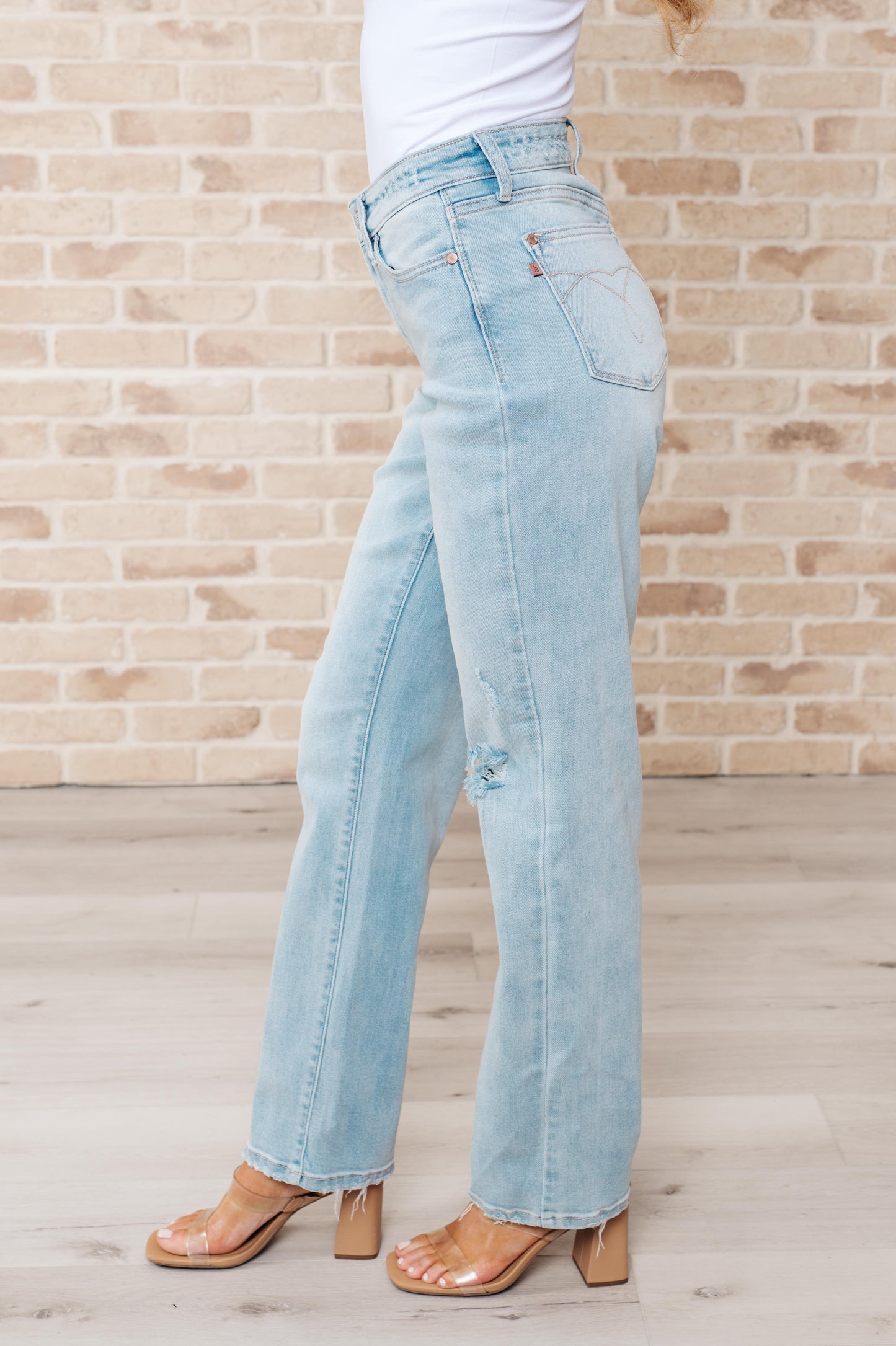 Jeans rectos Parker High Rise estilo años 90