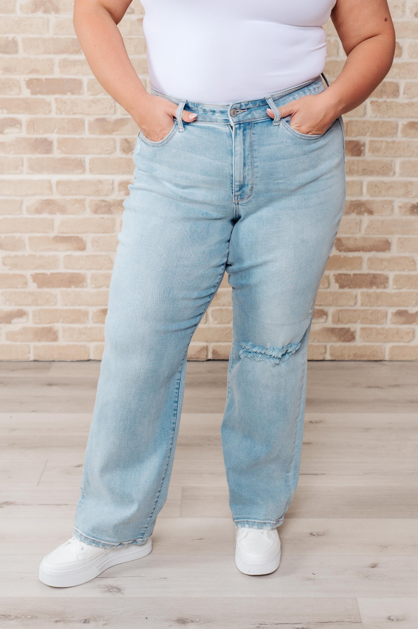 Jeans rectos Parker High Rise estilo años 90