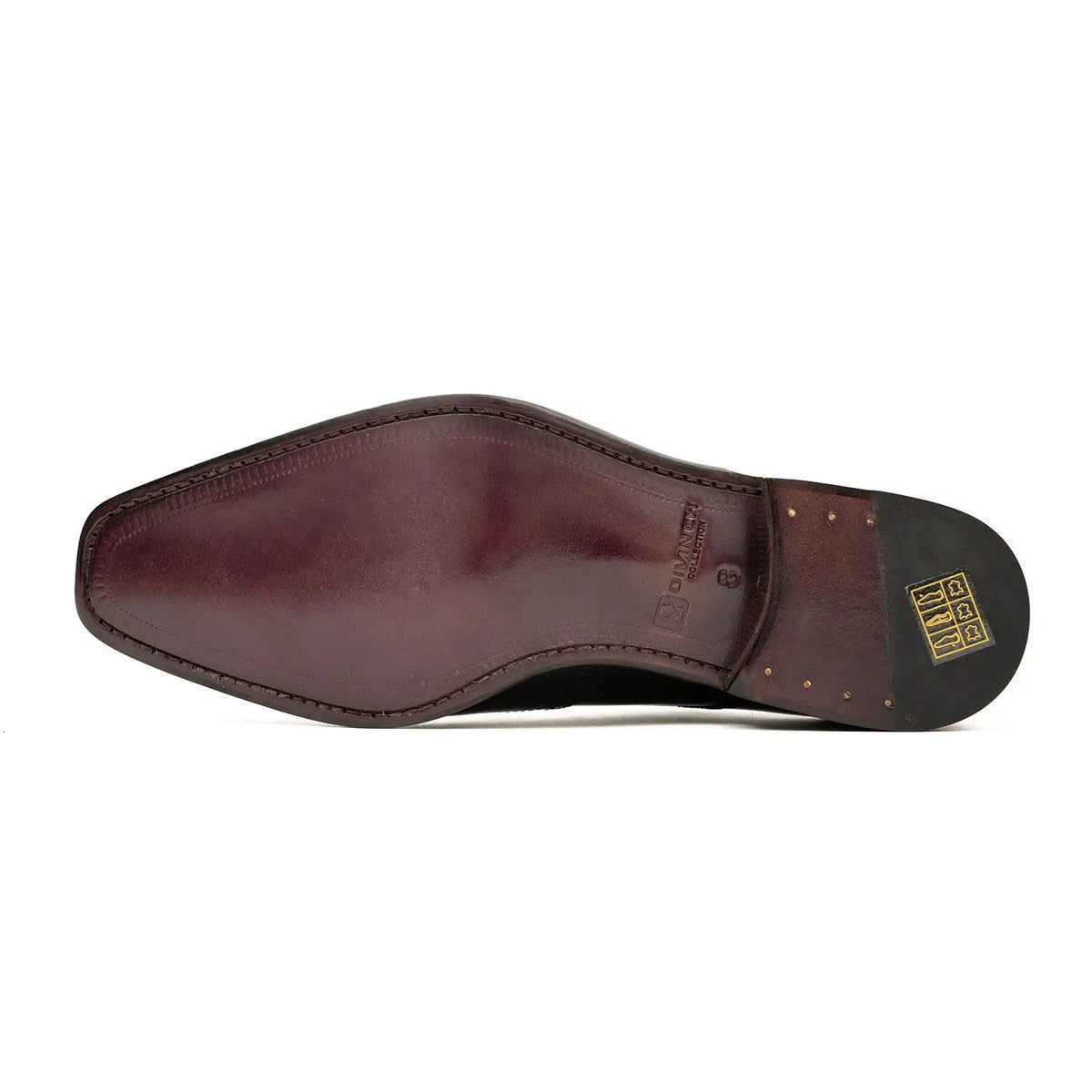 Purple Wingtip Calf Leather Derby Shoes