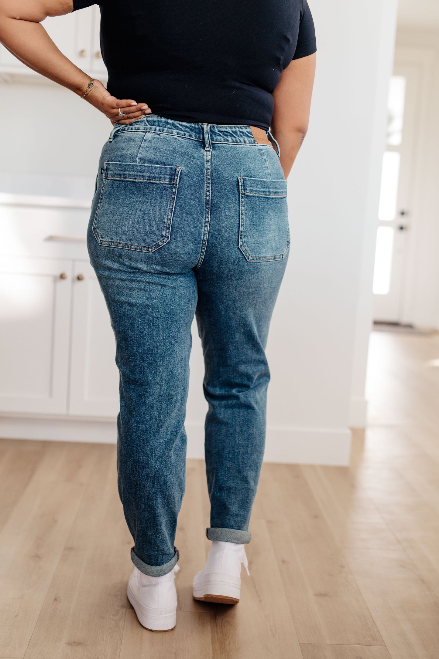 Joggers Payton vaqueros de mezclilla en lavado medio