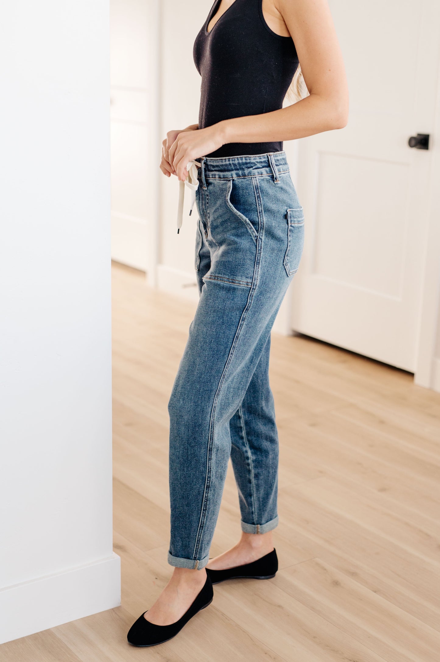 Joggers Payton vaqueros de mezclilla en lavado medio