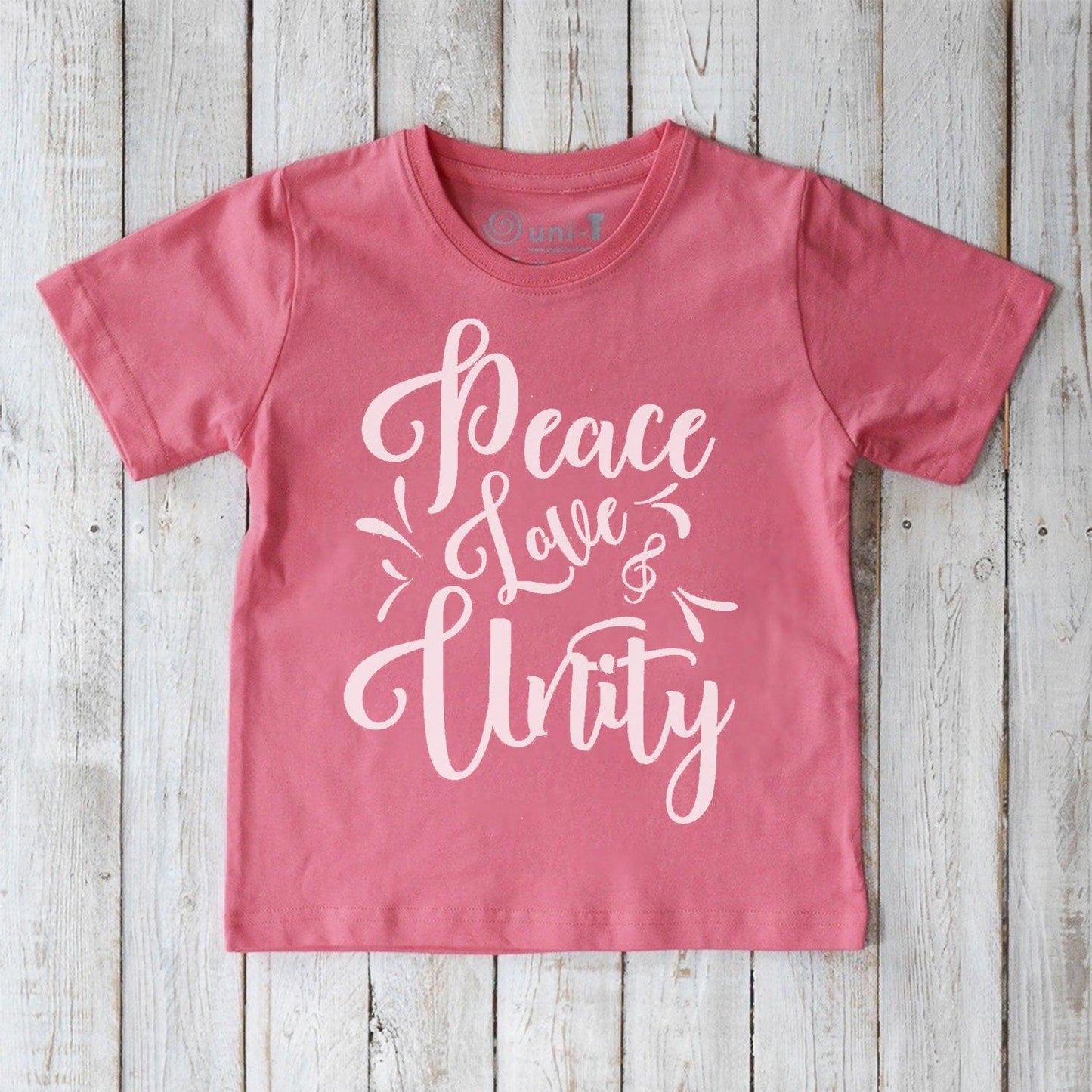 "Peace Love & Unity" T-Shirt for Kids