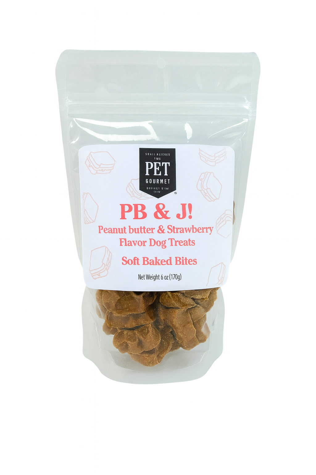 PB & J Soft Baked Dog Treats – 6 oz