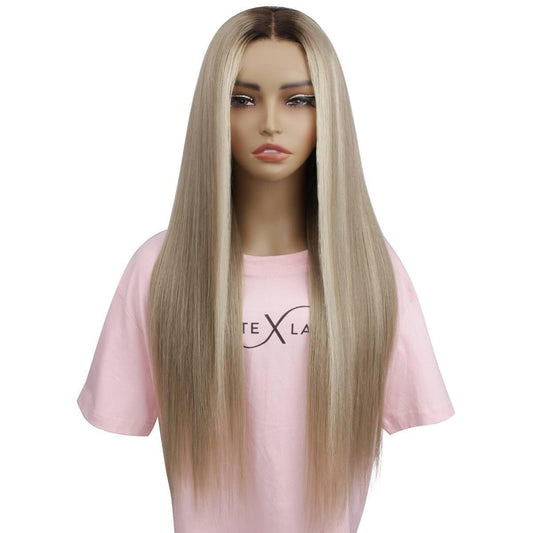 Peluca de cierre Penelope Glueless 5x5 HD Lace de cabello humano 100% teñido profesionalmente