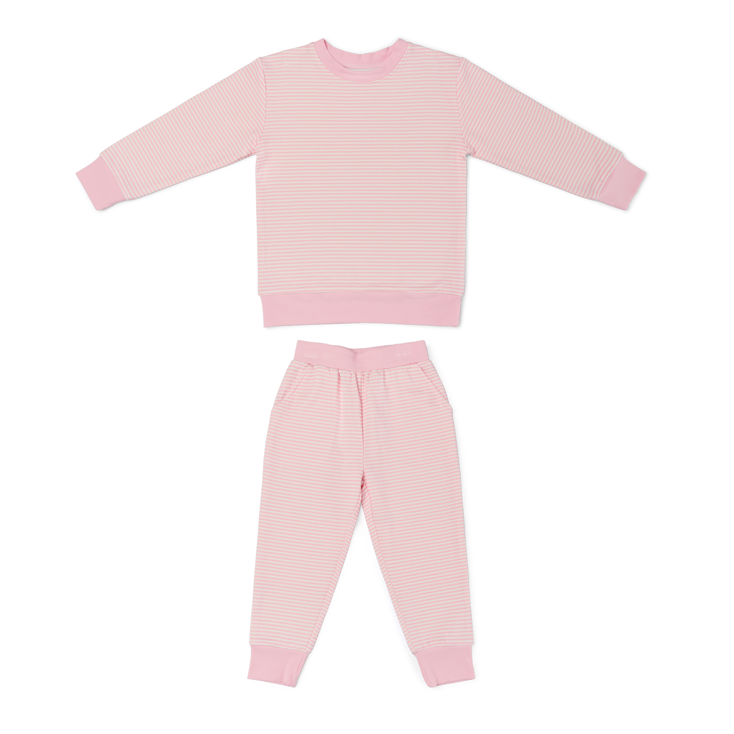 Pijama de bambú Little Lounger Peony Stripe
