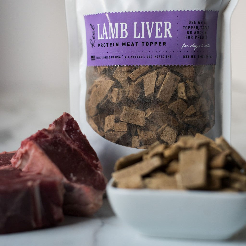 Freeze Dried Lamb Liver Dog Treats & Topper