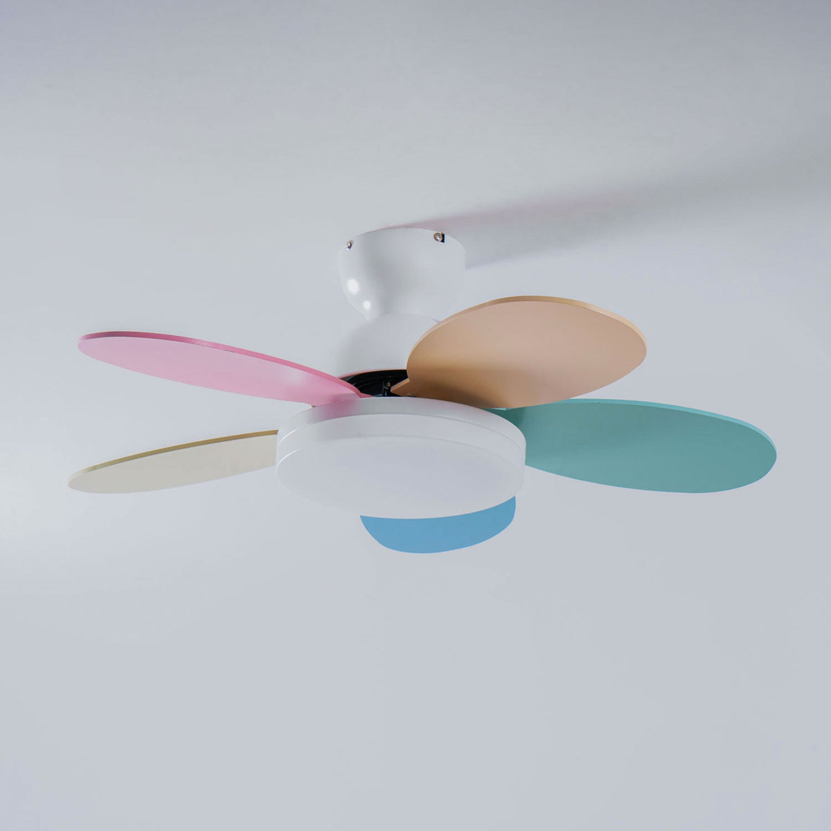 Petal-Shaped Ceiling Fan with LED Light and Remote | Quiet Reversible DC Motor
