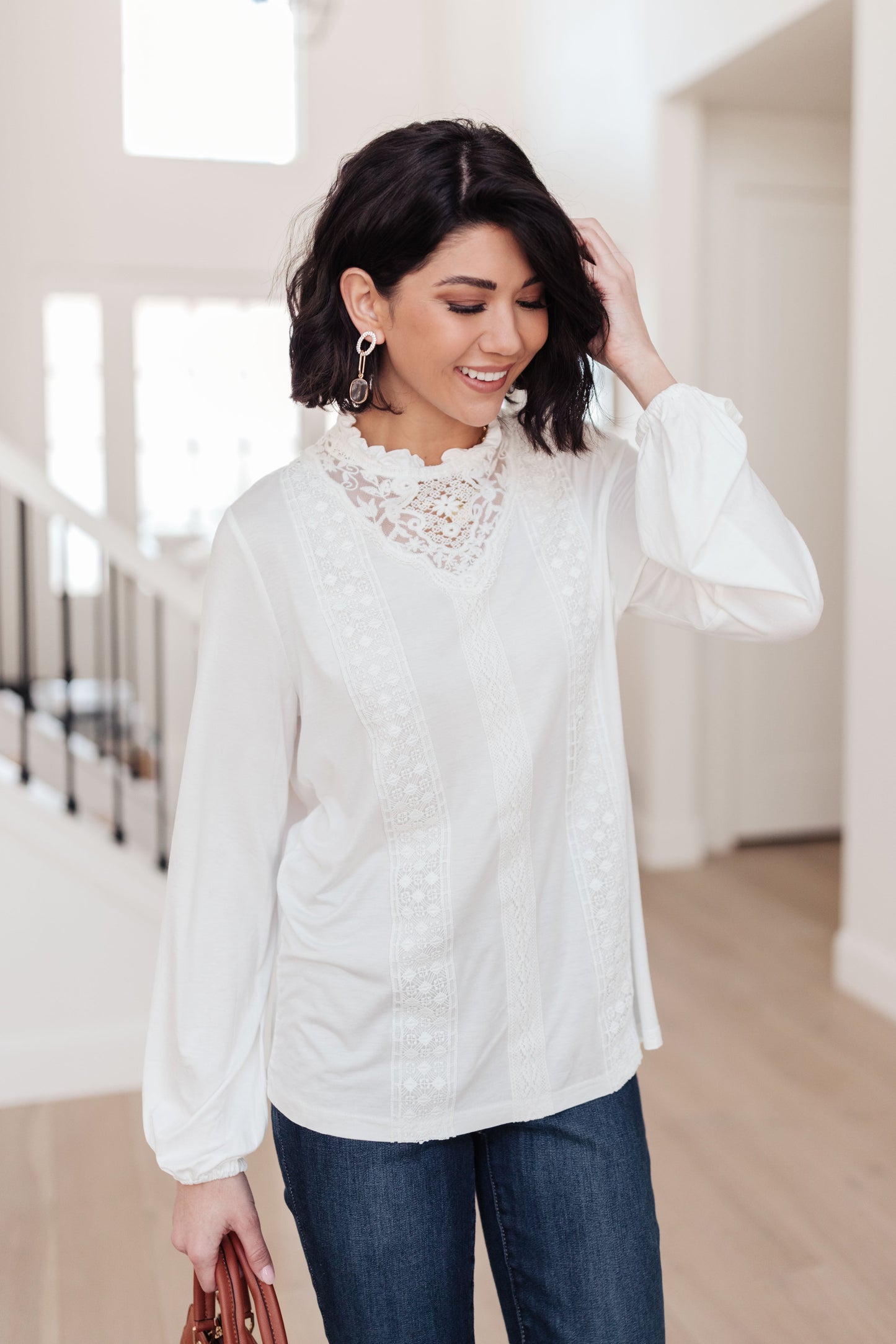 Imagina este top en blanco roto