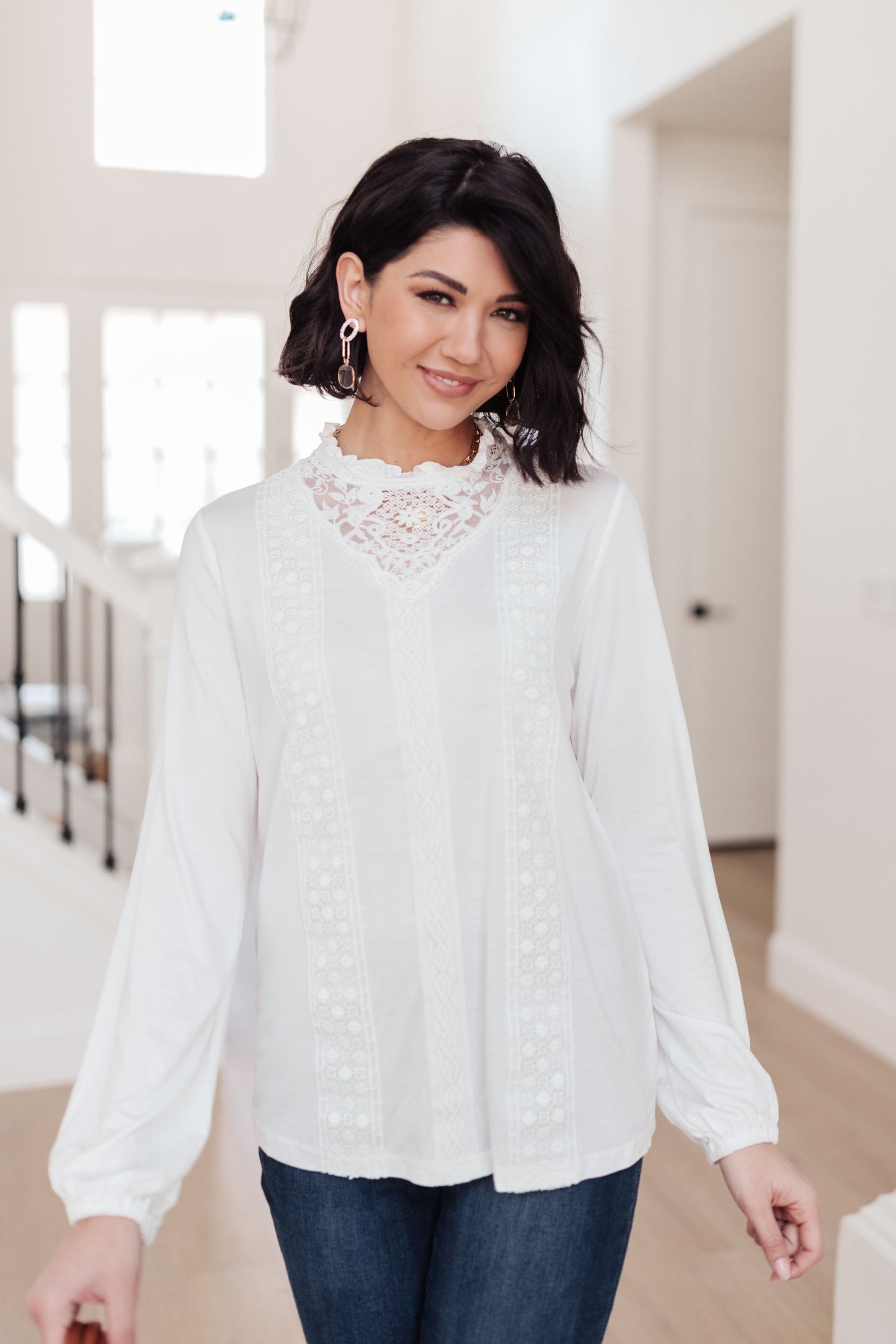 Imagina este top en blanco roto