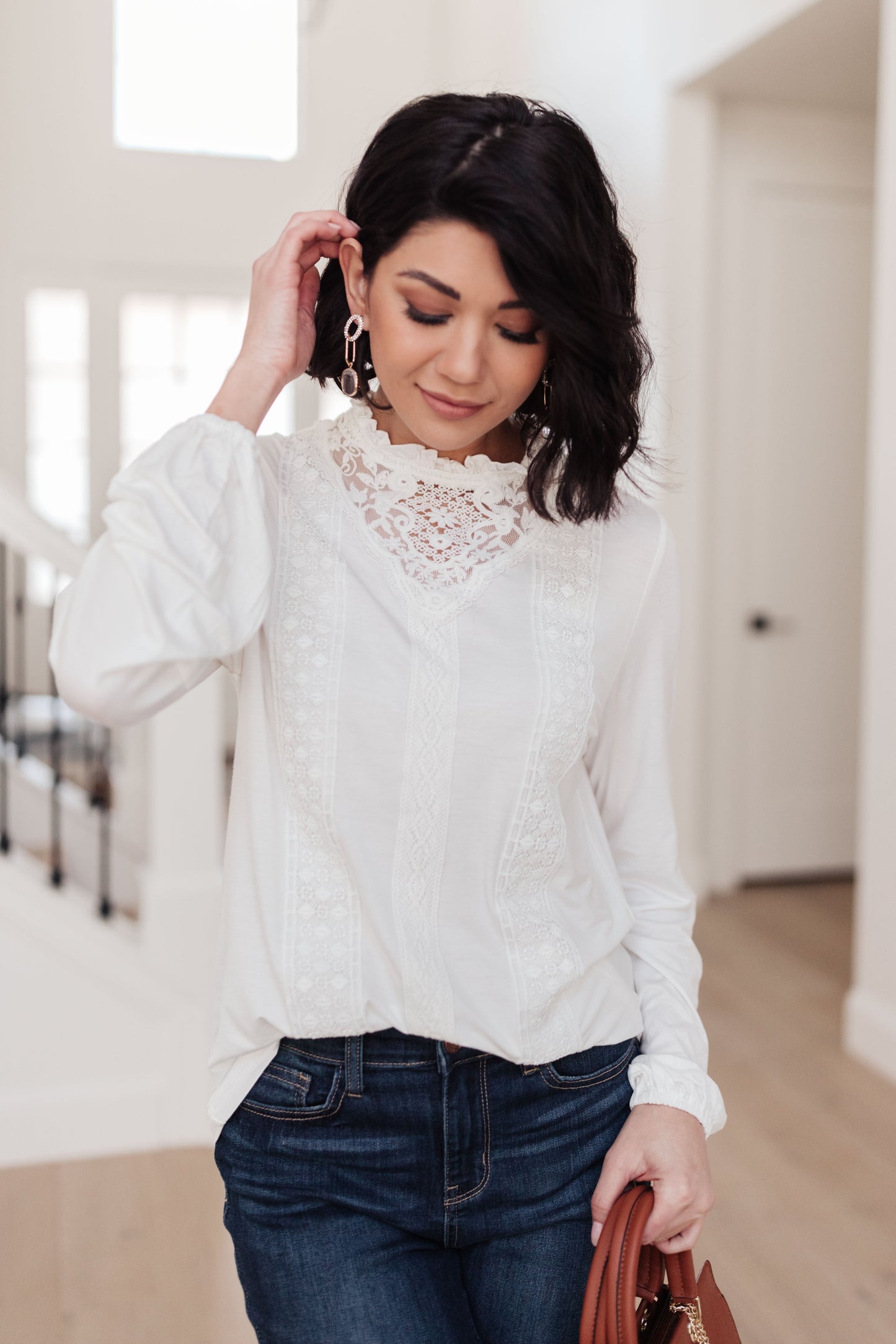 Imagina este top en blanco roto