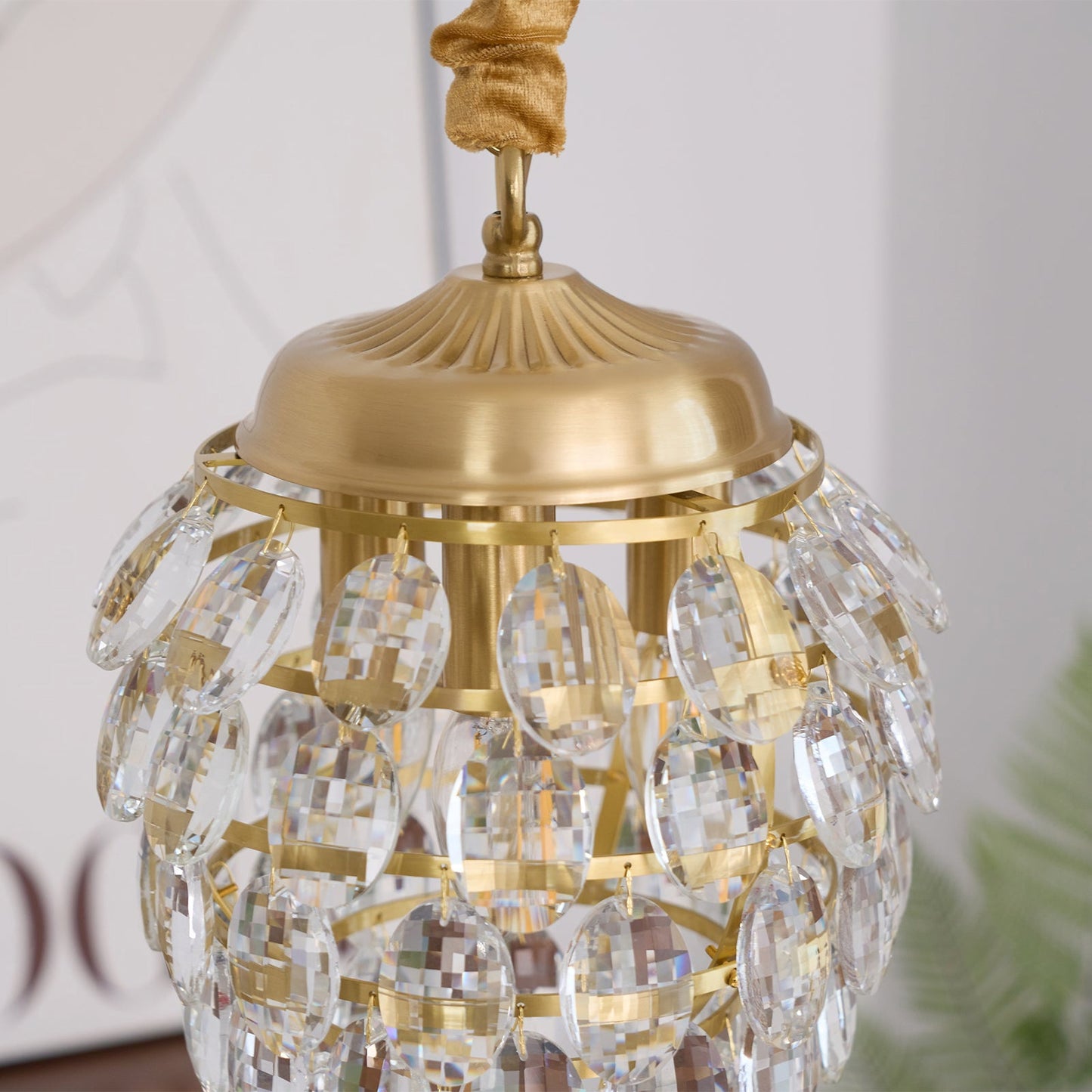 Lámpara Colgante de Cristal Piña