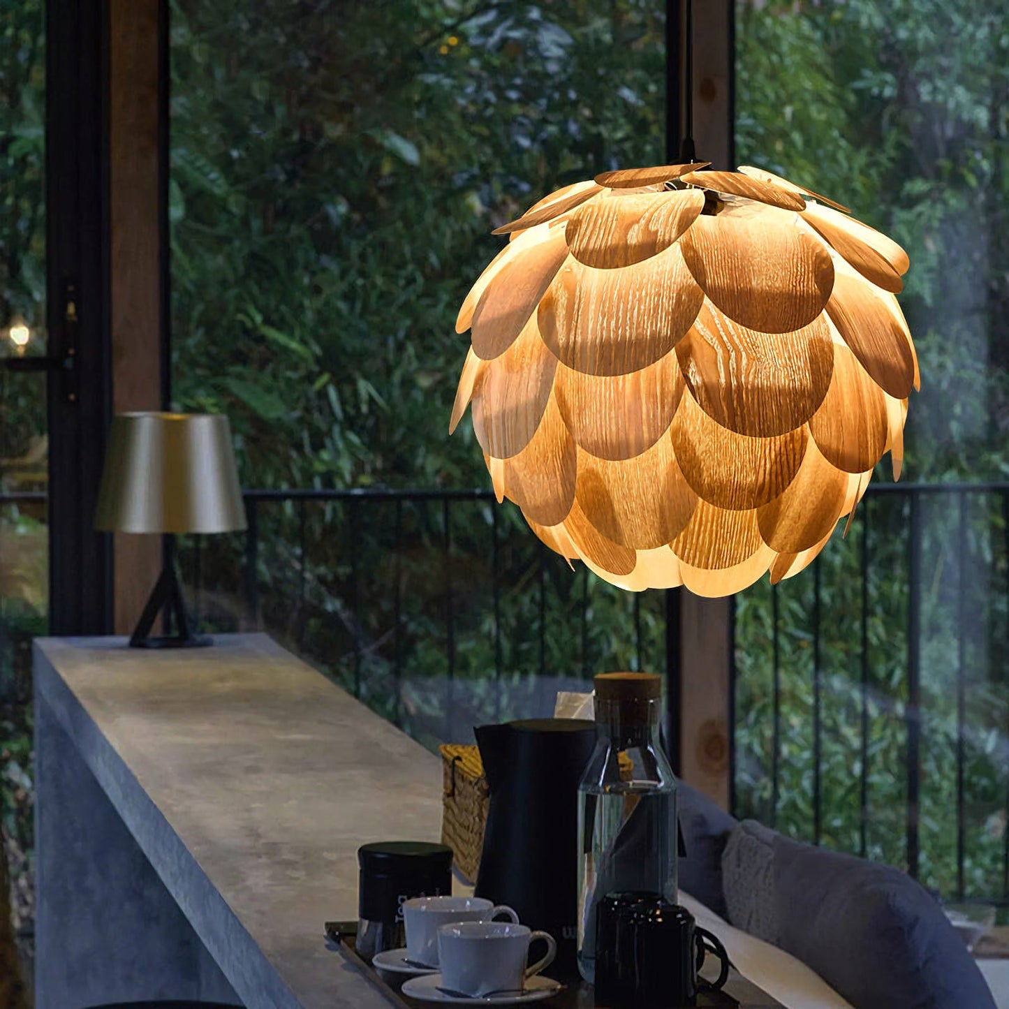 Lámpara Colgante Piña de Pino