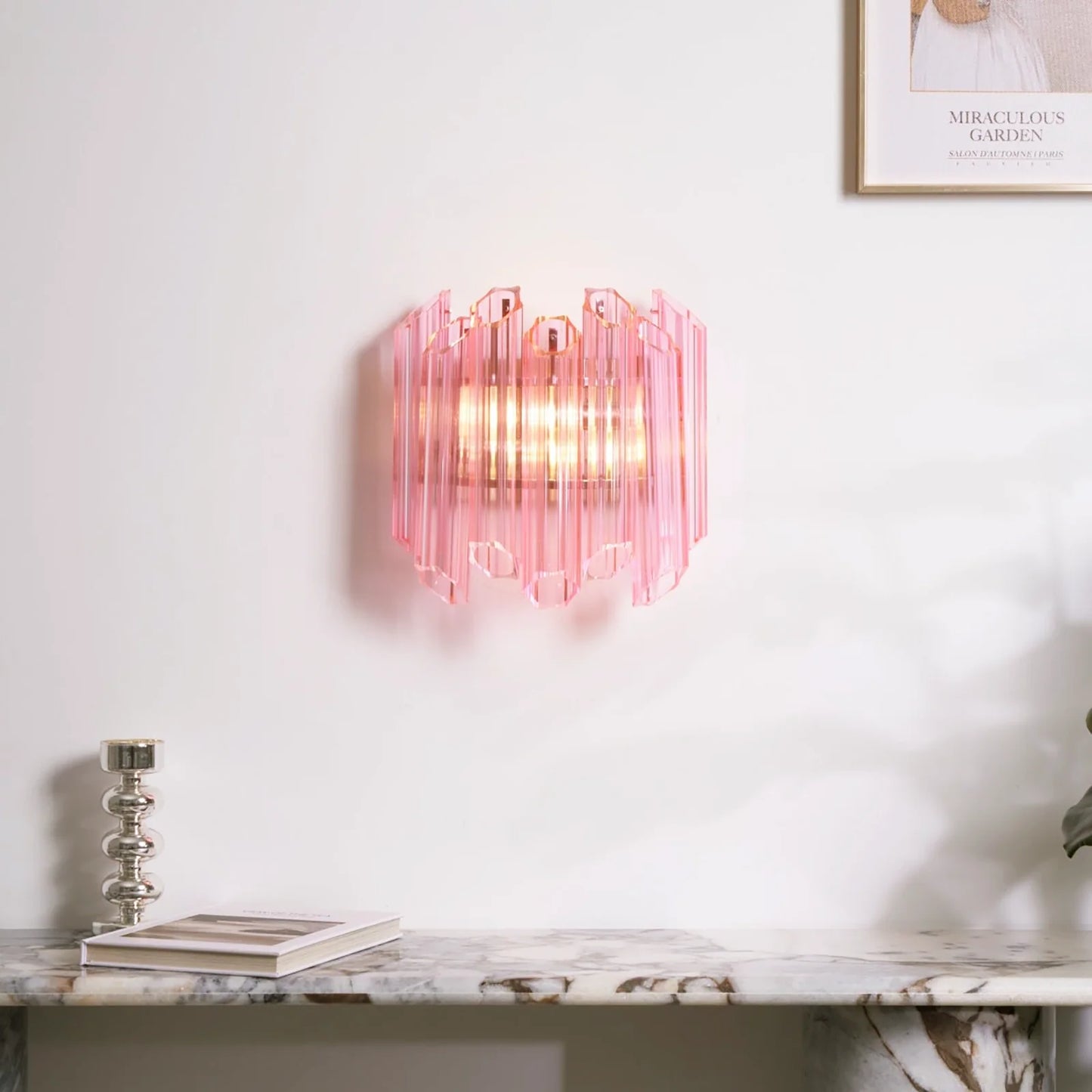 Aplique de pared Pink Mirror Palermo