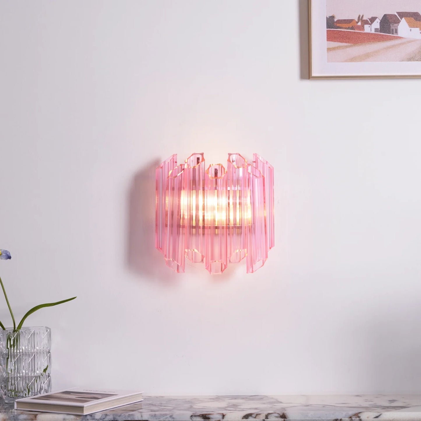 Aplique de pared Pink Mirror Palermo