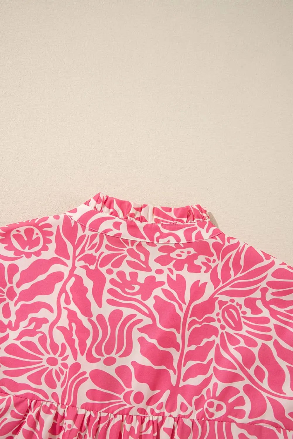 Love Salve Plus Size Floral Blouse With Puff Sleeves — Daily Wear