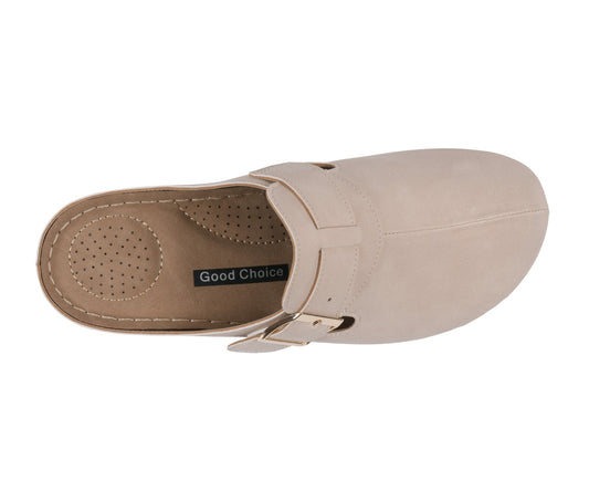 Pippen para mujer, en color natural, con suela plana